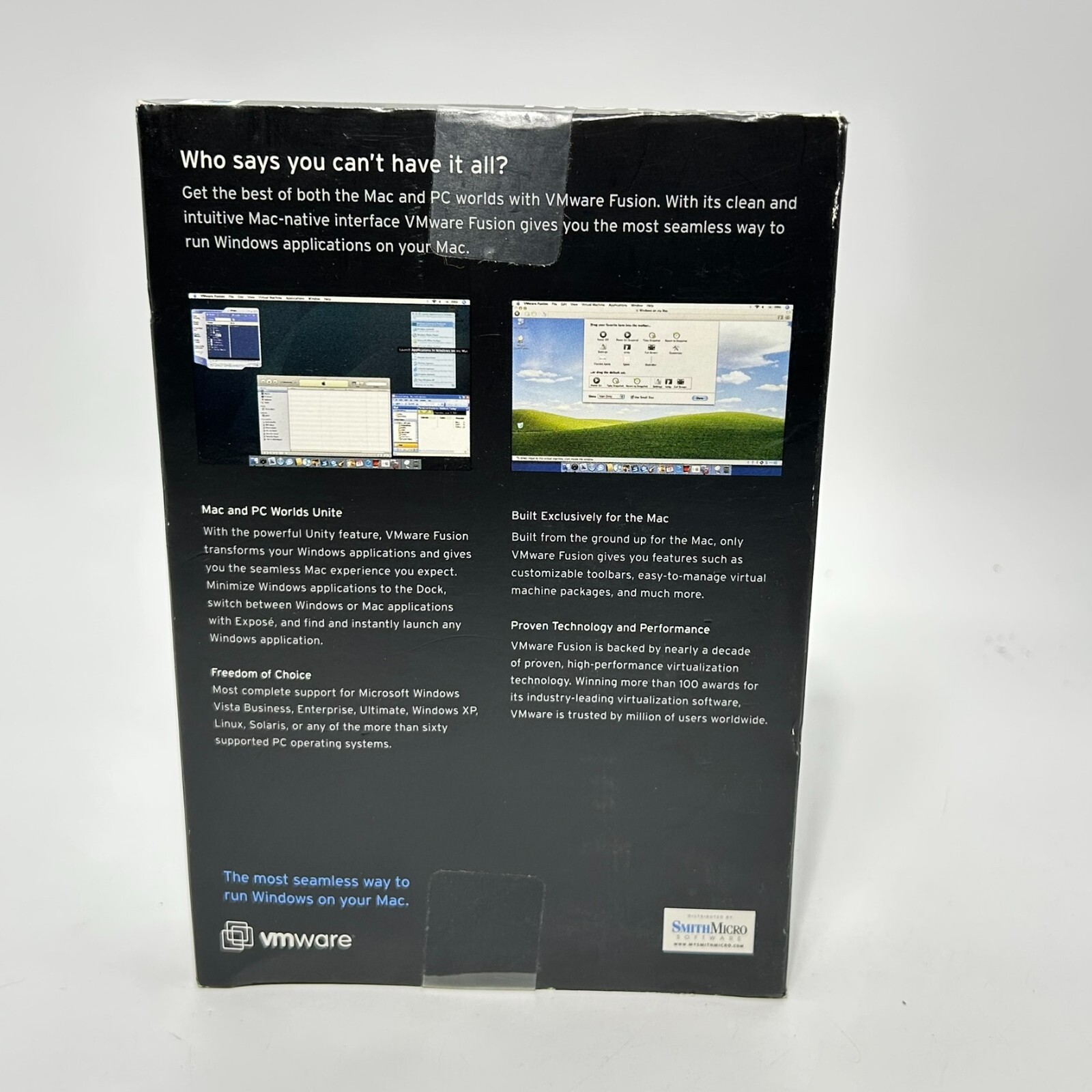 VMware Fusion 1.0 Mac OS Computer Software Official Full Version Download
