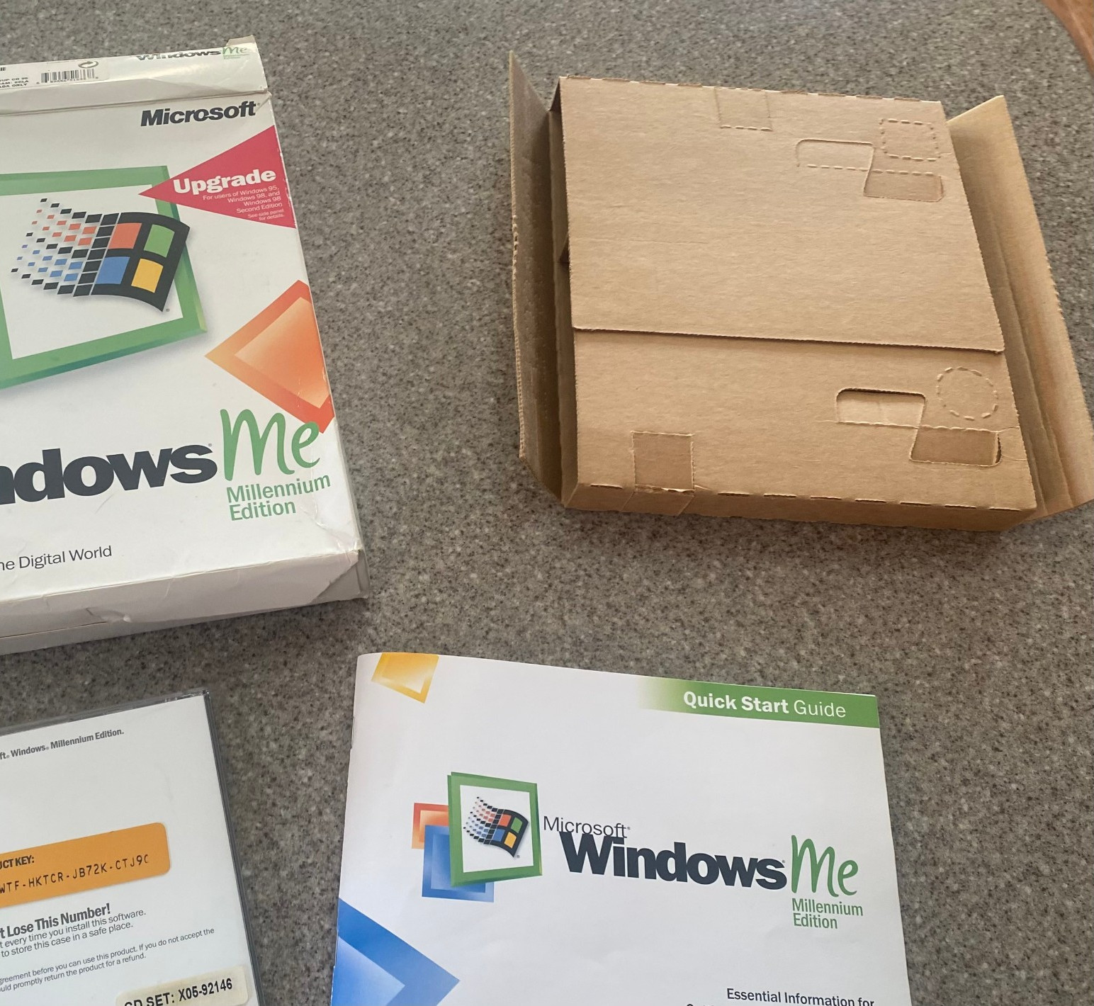 Microsoft Windows ME Millennium Edition- Upgrade W/ Product Key flawless disc
