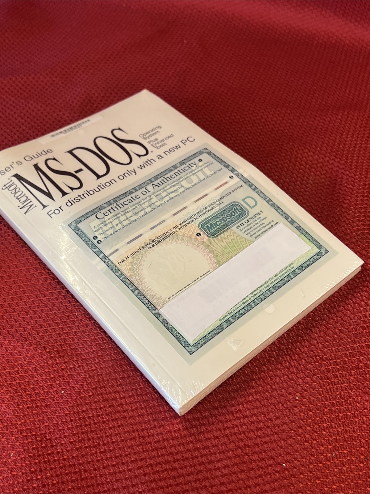 Genuine: Microsoft MS-DOS 6.22 Full Version with 3.5 disks & COA New Sealed!