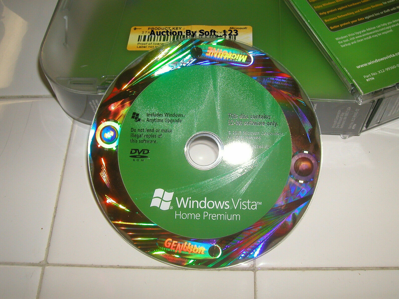 Microsoft Windows Vista Home Premium Full MS WIN 32 Bit DVD =RETAIL BOX=