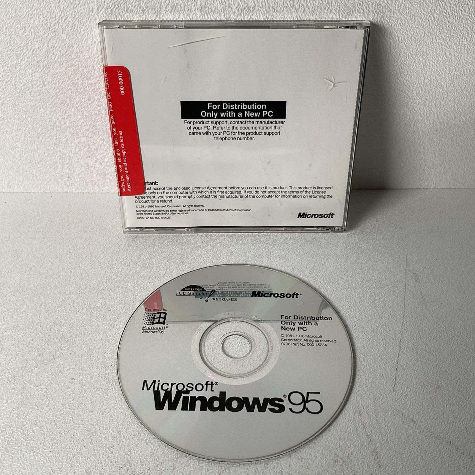 Microsoft Windows 95 OSR 2.5 CD-ROM + COA
