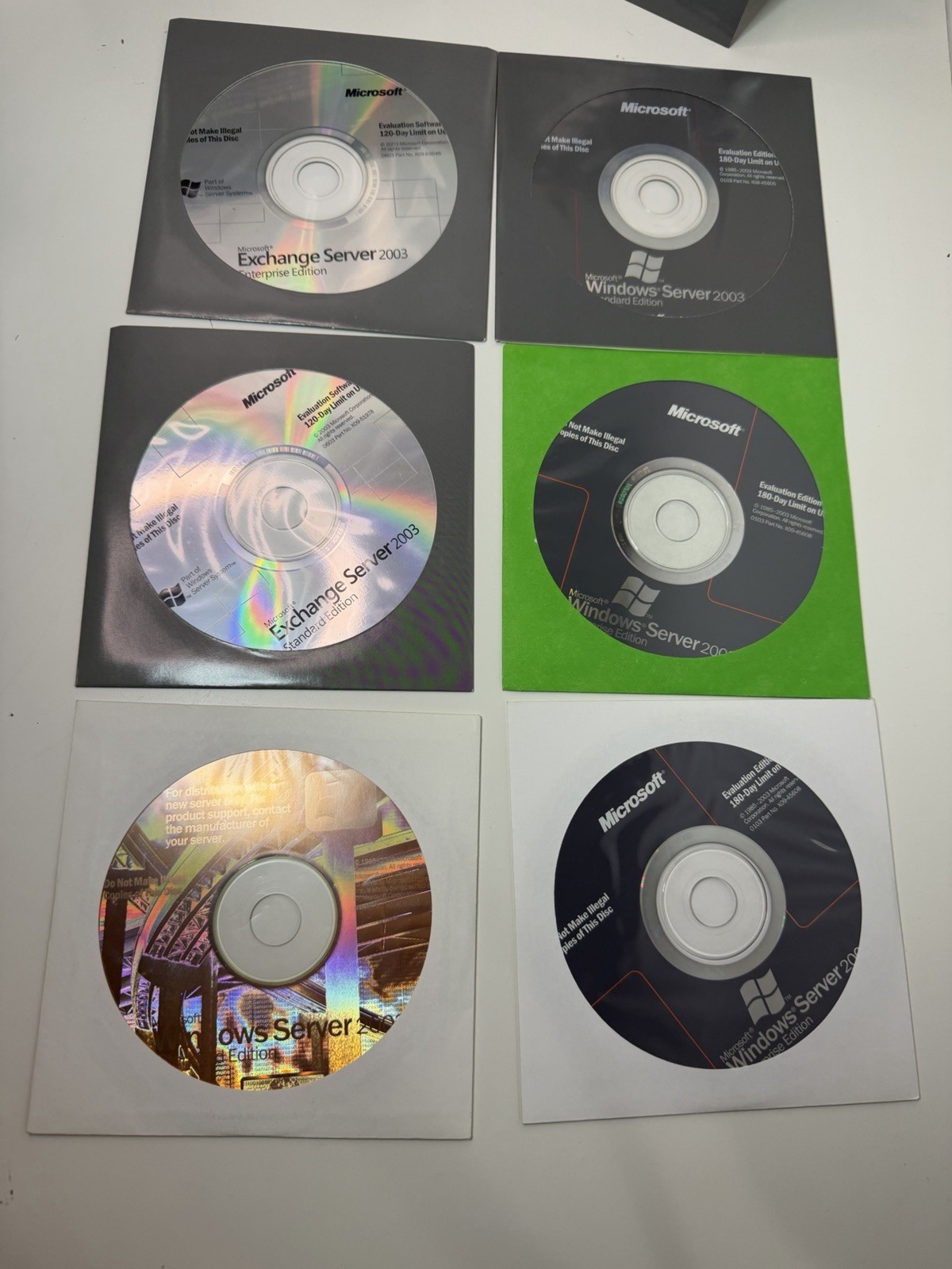 Vintage Microsoft Exchange Server 2003 Evaluation Kit – 6 Disc Box Set