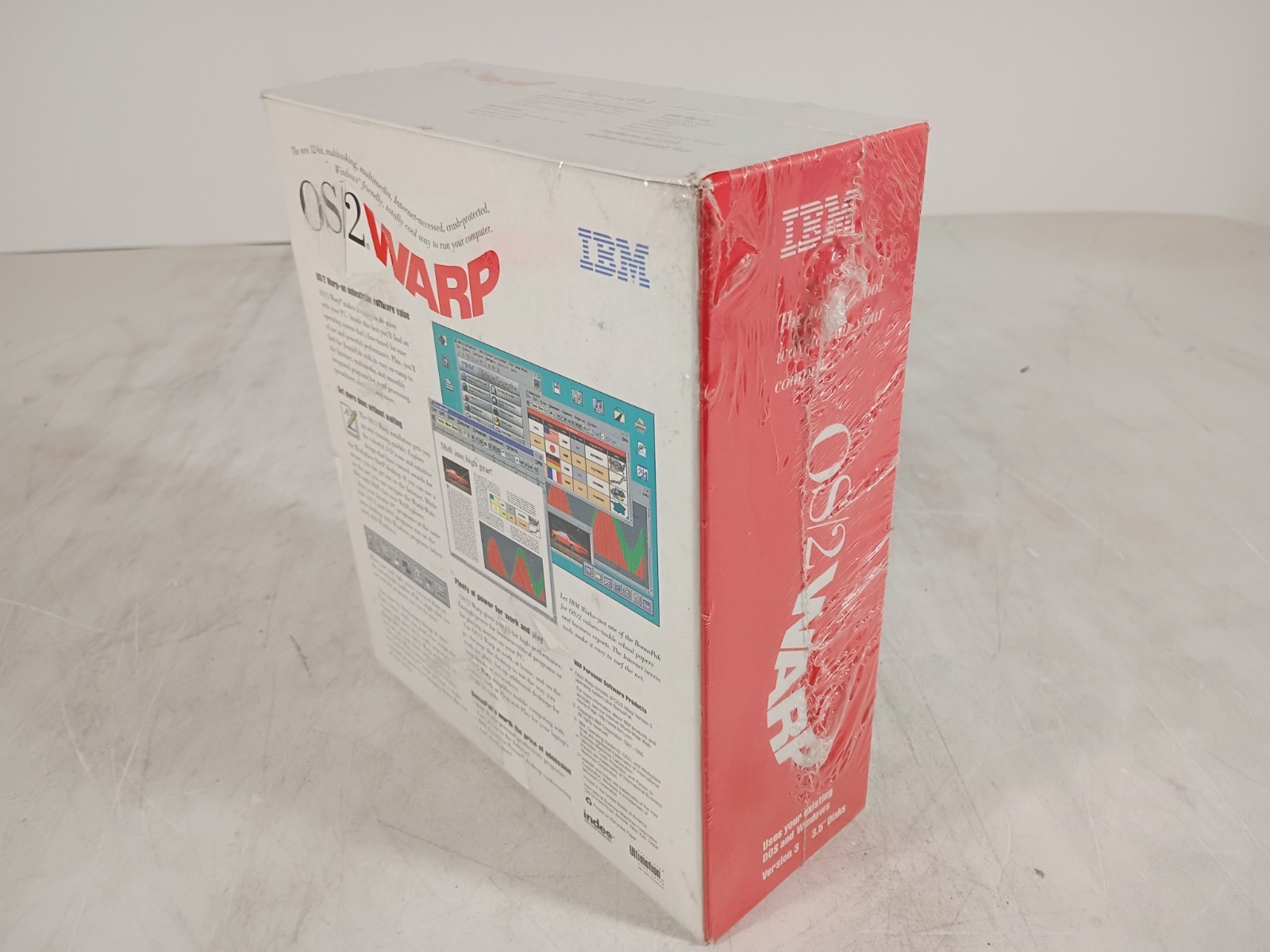 NEW SEALED IBM OS/2 Warp Connect Version 3 CD-Rom Vintage Computer Software