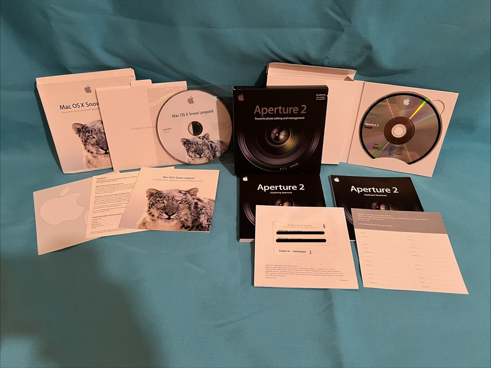 Apple Mac OS X Leopard, Snow Leopard, iLife, iWork, Aperture HUGE Retail Lot