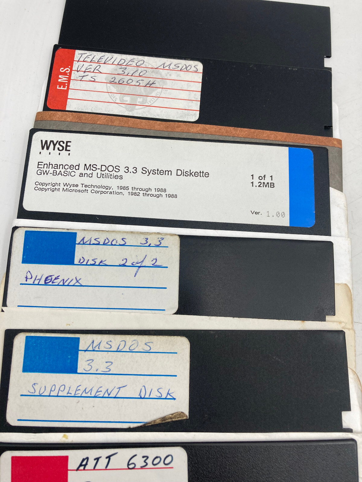 Lot of 14 MS DOS Operating System 5.25 Floppy Disk TeleVideo CB 86 GW BASIC