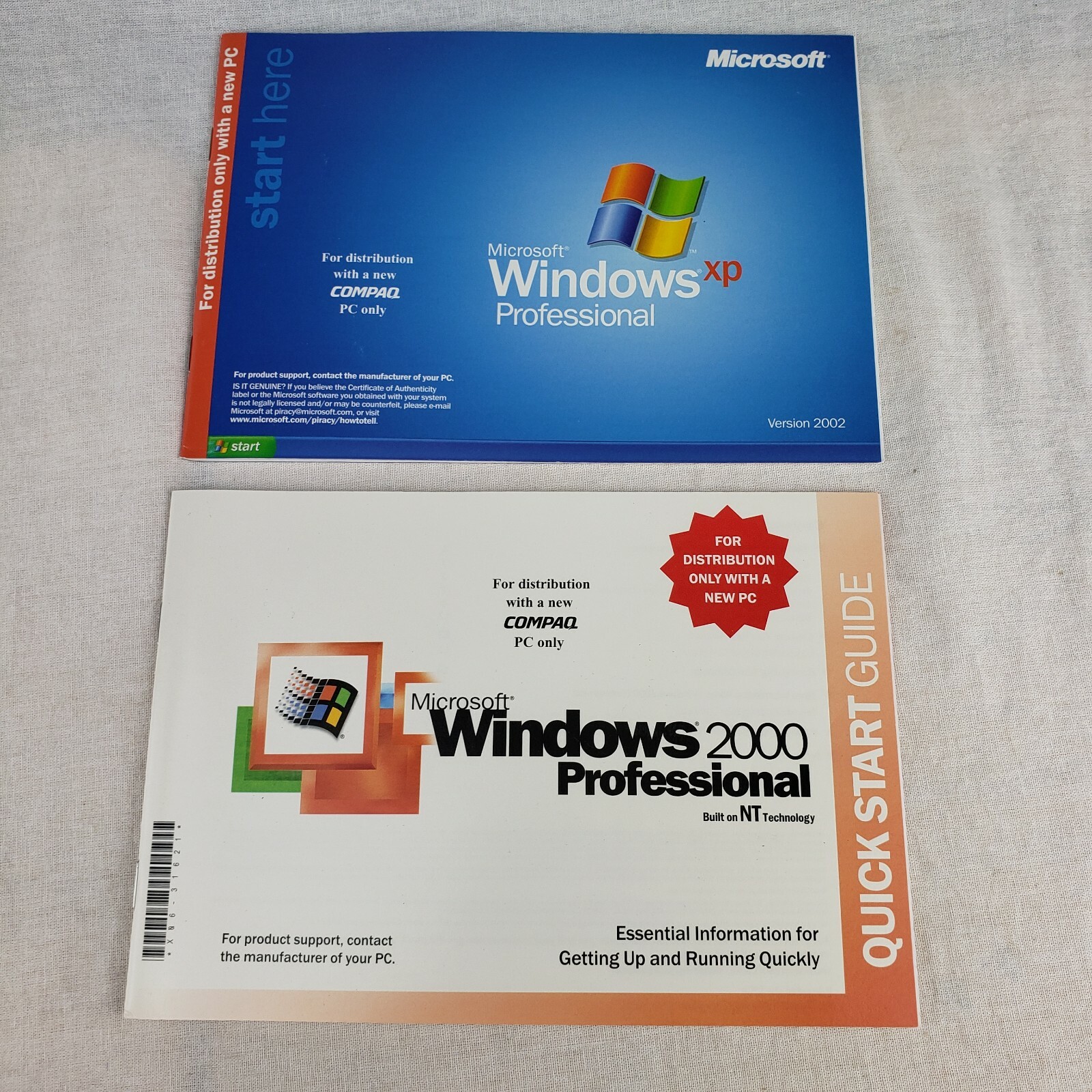 Microsoft Windows XP 2002 2000 Software Discs BUNDLE LOT Compaq PC – NEW Sealed