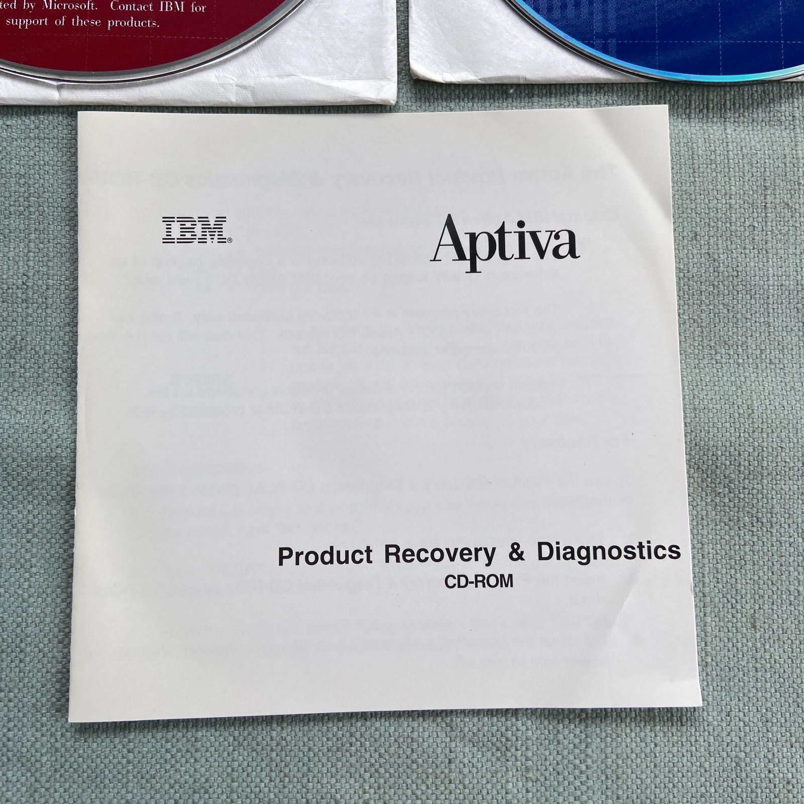 IBM Aptiva PC Computer Software CD Product Recovery Diagnostics Applications 98