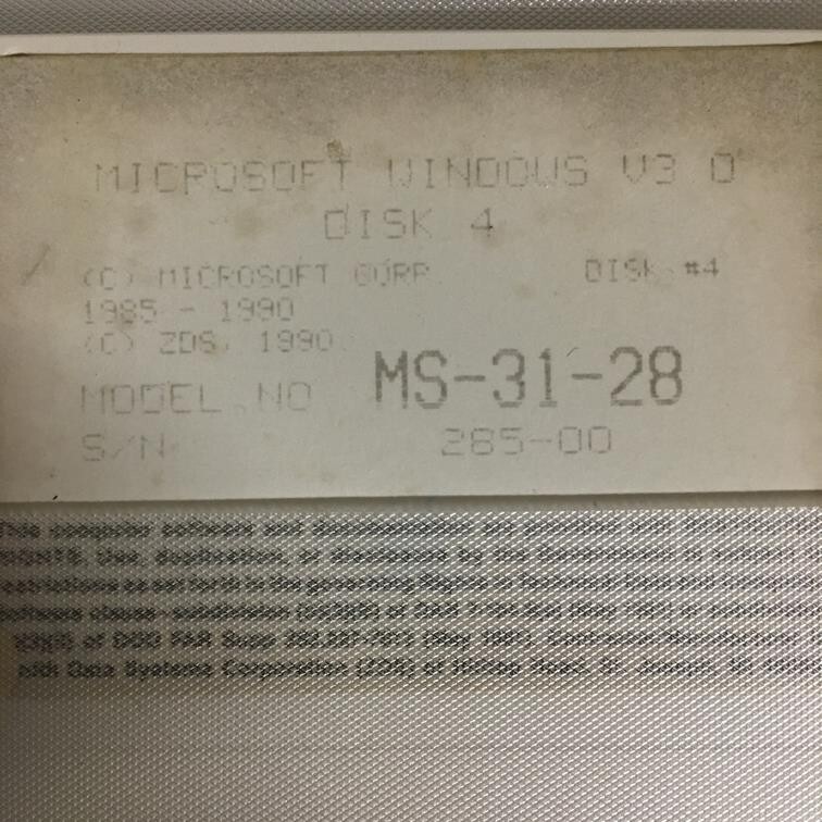 UNTESTED – MISSING DISK 5 – Microsoft Windows V 3.0 3.5″ Floppy Disks OS Install