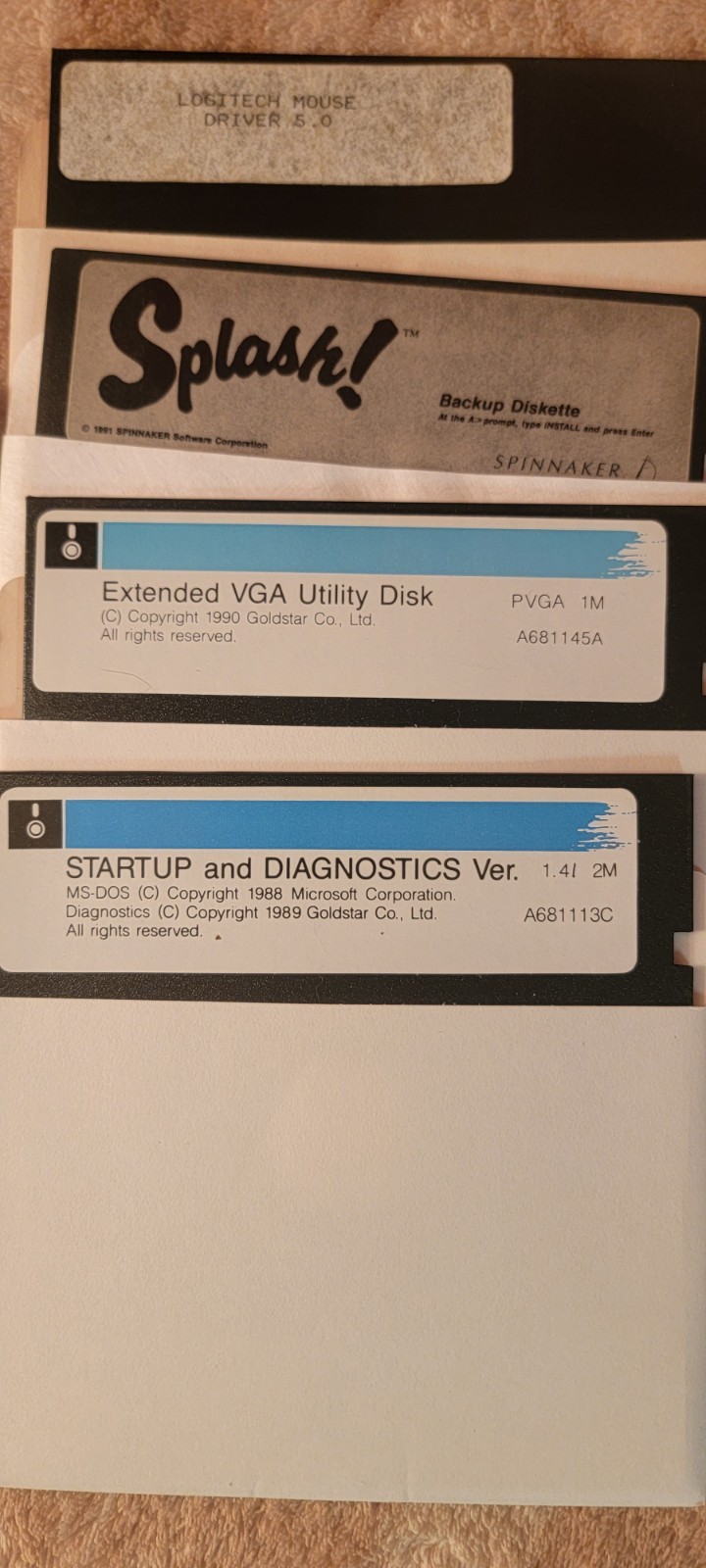 Microsoft MS-DOS 4.01 Floppy Disks Operating System Lot 5.25″ Golf Games Misc.