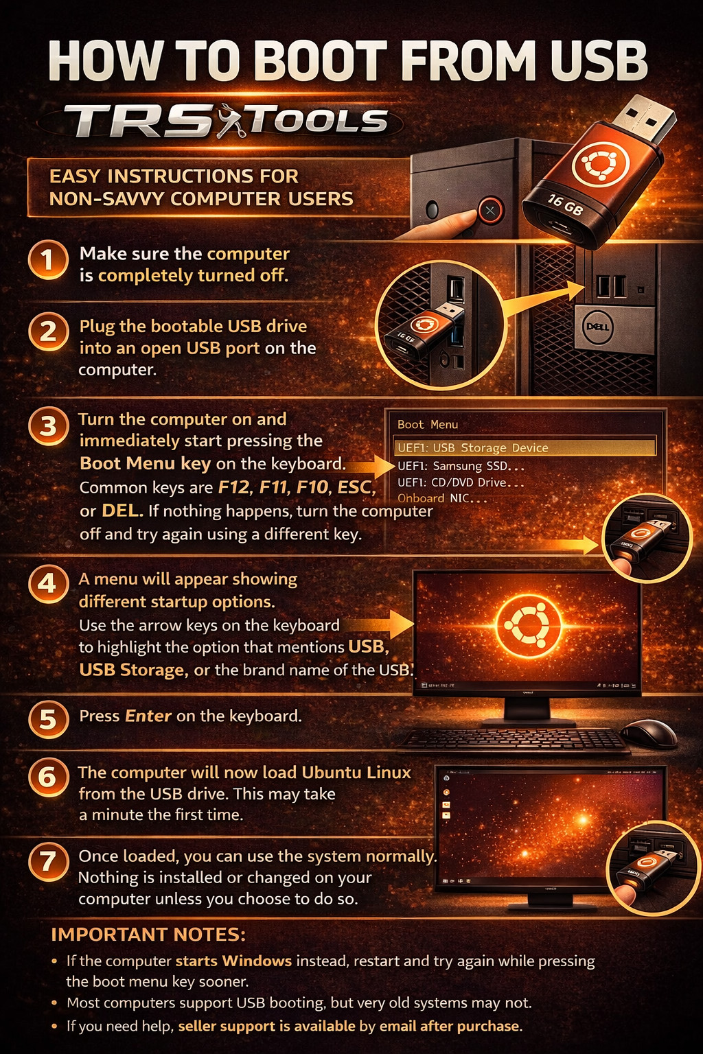 Ubuntu 25.10 Questing Quokka – Latest Version NEWEST Ubuntu Linux OS on USB Boot