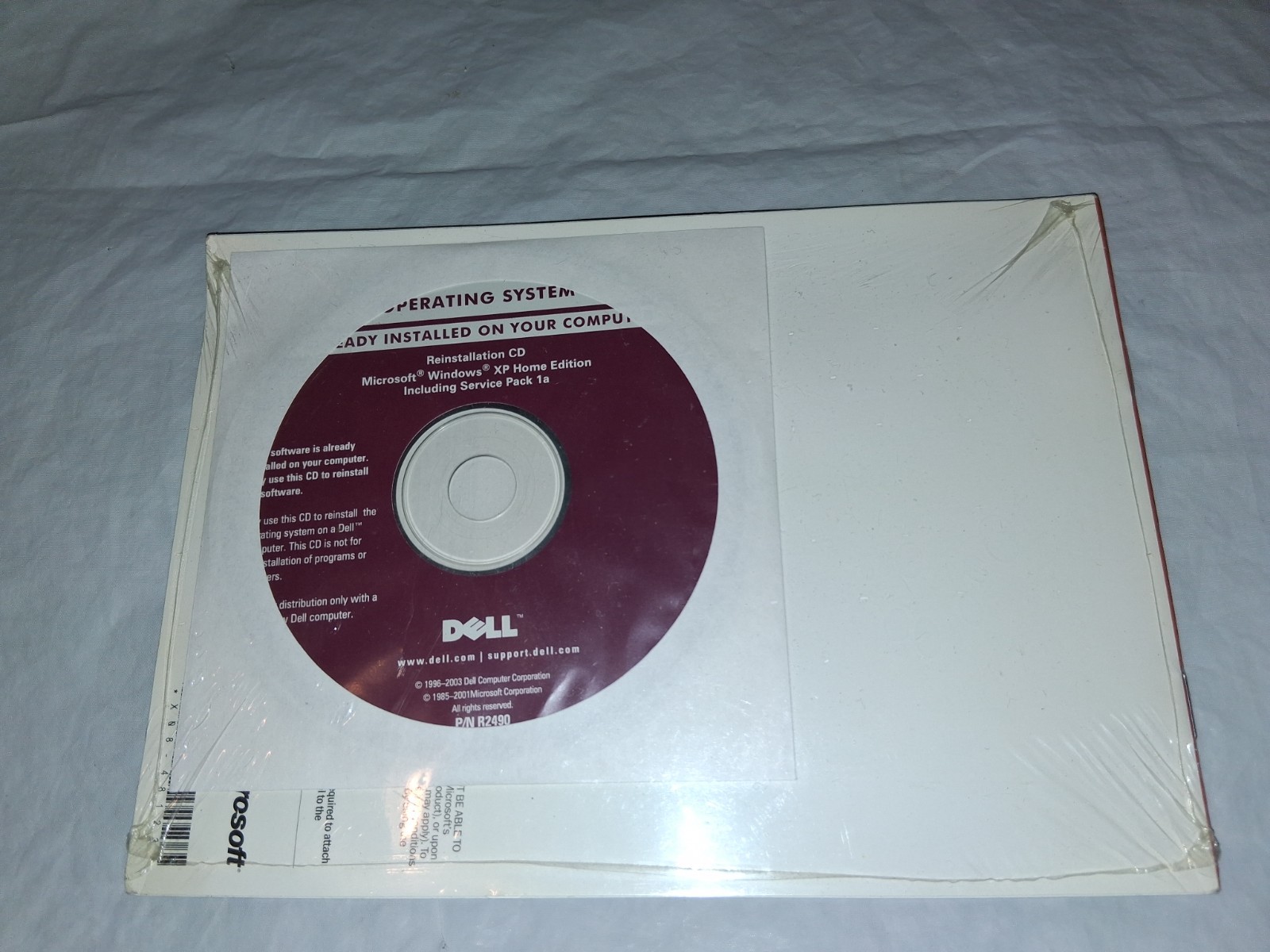 Dell Windows XP HOME SP1a Reinstallation CD – No Product Key Service Pack 1a