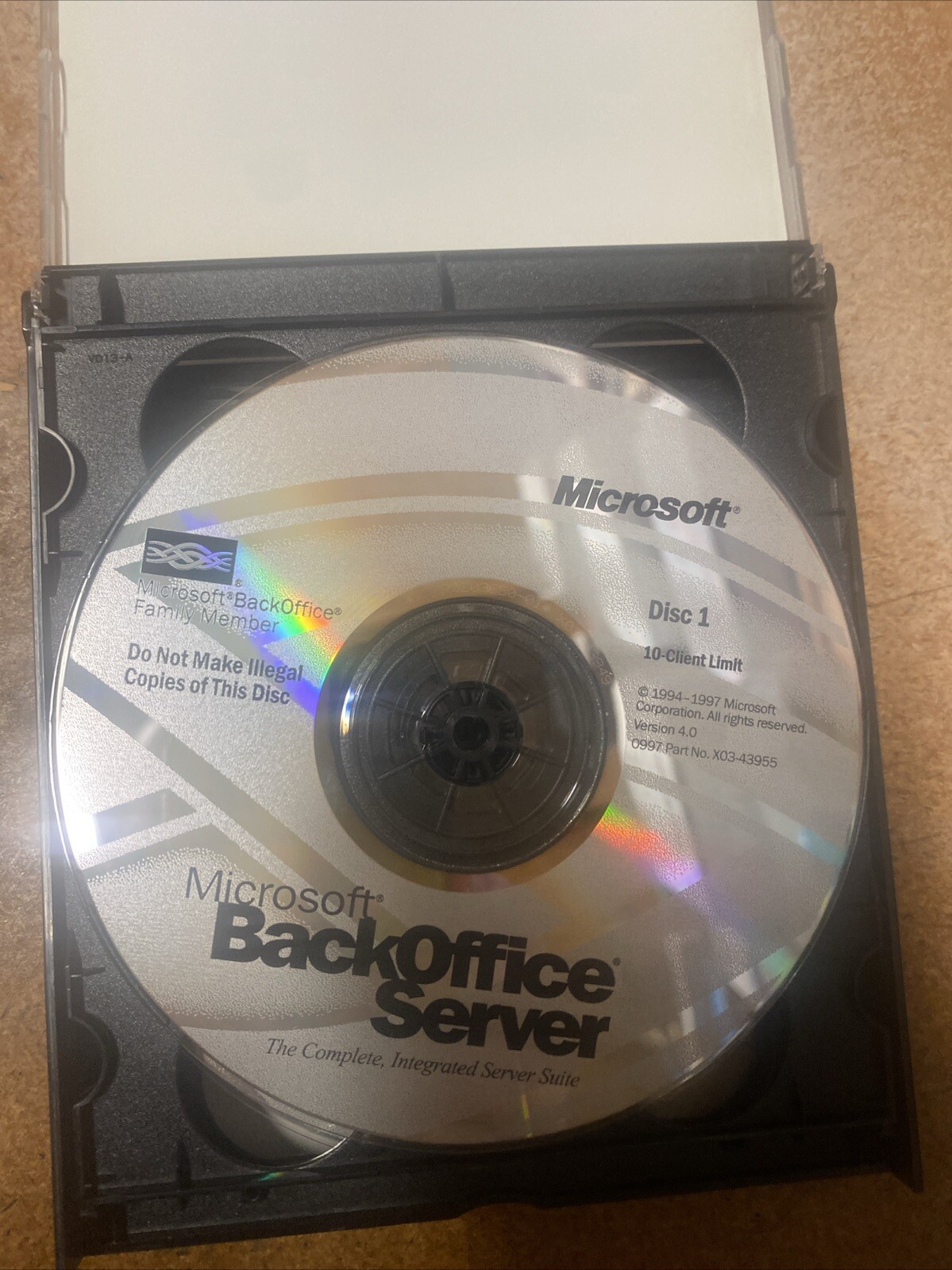 Microsoft 1997 BackOffice Server Version 4.0 6-Discs