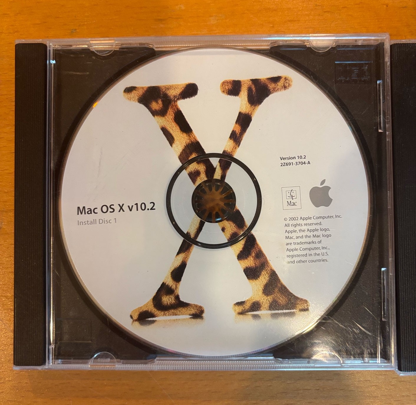 Apple Mac OSX v10.2 Install CDs