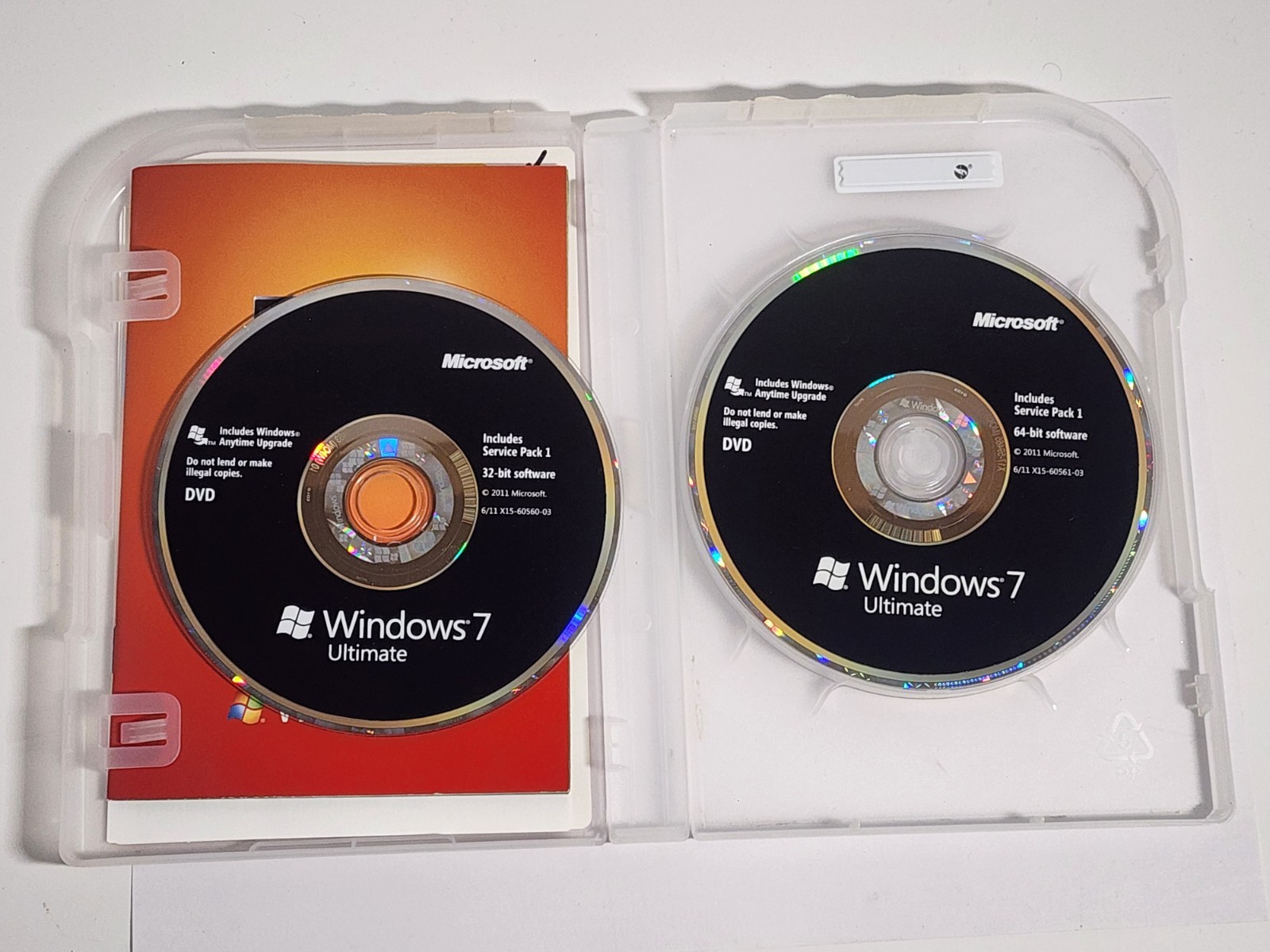 Microsoft Windows 7 Ultimate (Upgrade 32 & 64 Bit)