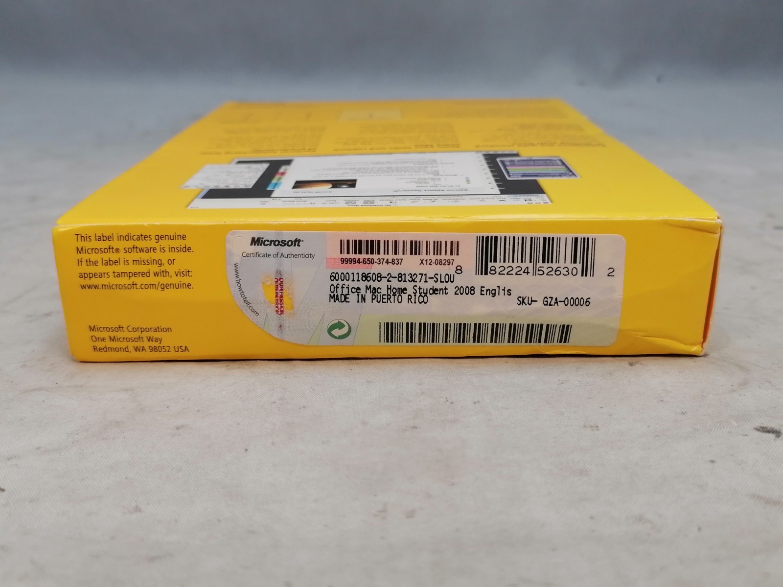 2008 Microsoft Office: Mac Home & Student Edition