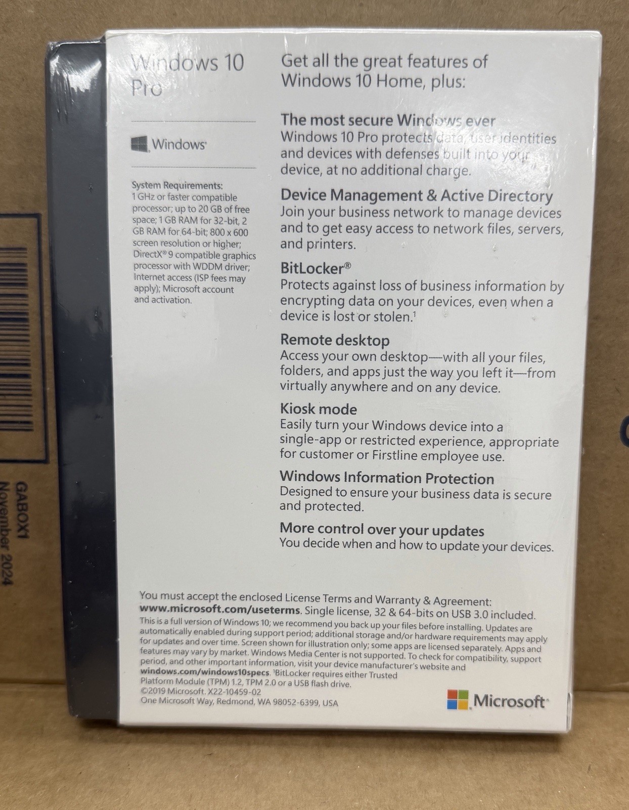 Microsoft Windows 10 Professional 32/64-Bit – USB – New Sealed Retail Package