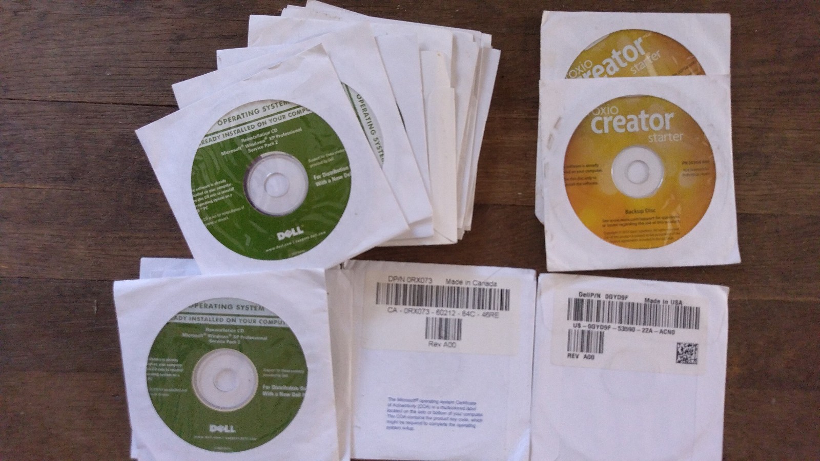 Dell Windows XP Service Pack 2 reinstall cd w Roxio Easy Creator CD Quik ship