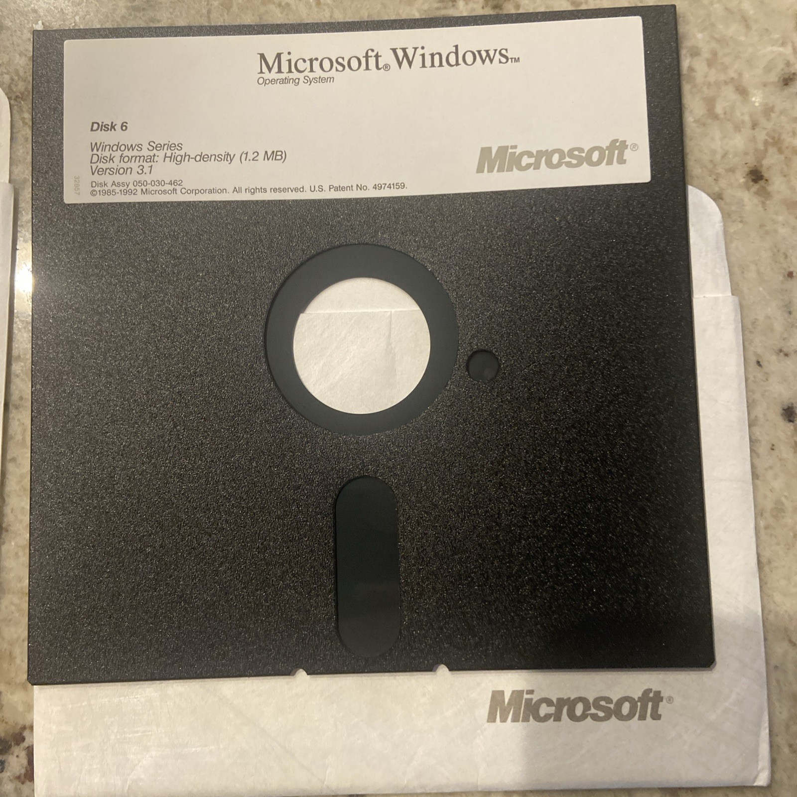 Microsoft Windows Operating System Vintage V 3.1 Floppy Disc Set (1-7) 5.25 Inch