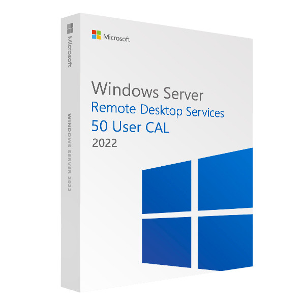 Windows Server 2022 – 50 Users (RDS) Remote Desktop Services License Key PACK
