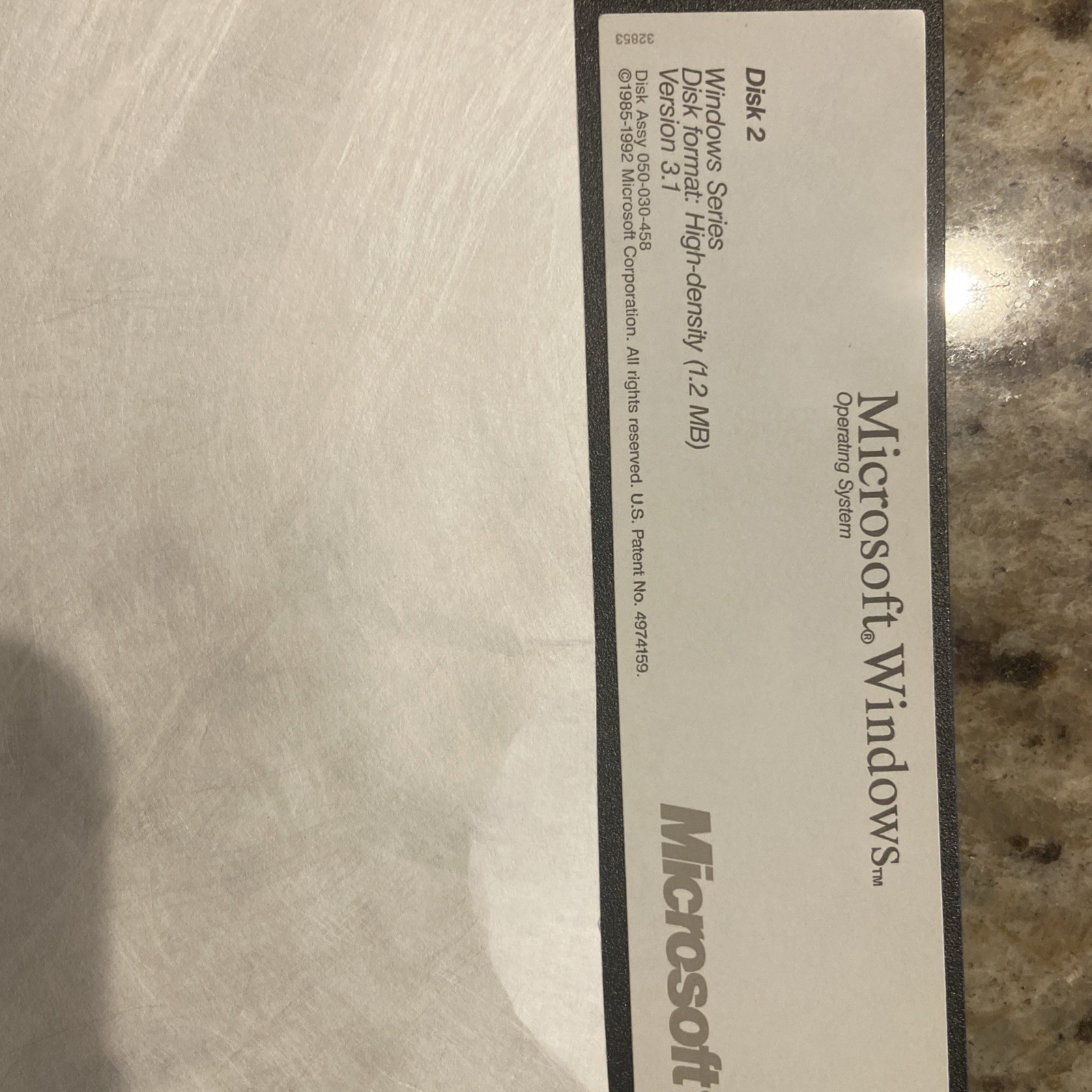 Microsoft Windows Operating System Vintage V 3.1 Floppy Disc Set (1-7) 5.25 Inch