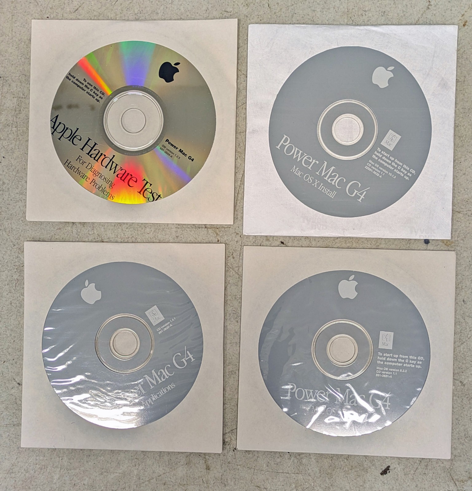 Apple G4 QuickSilver PowerMac Media – 9x CD’s 603-0711