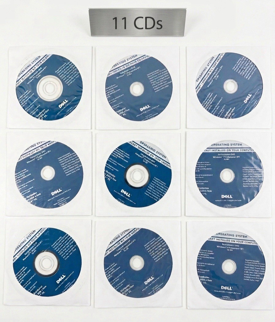 Dell Reinstallation DVD Windows 7 Professional SP1 32-Bit – Lt of 11 New/Sealed