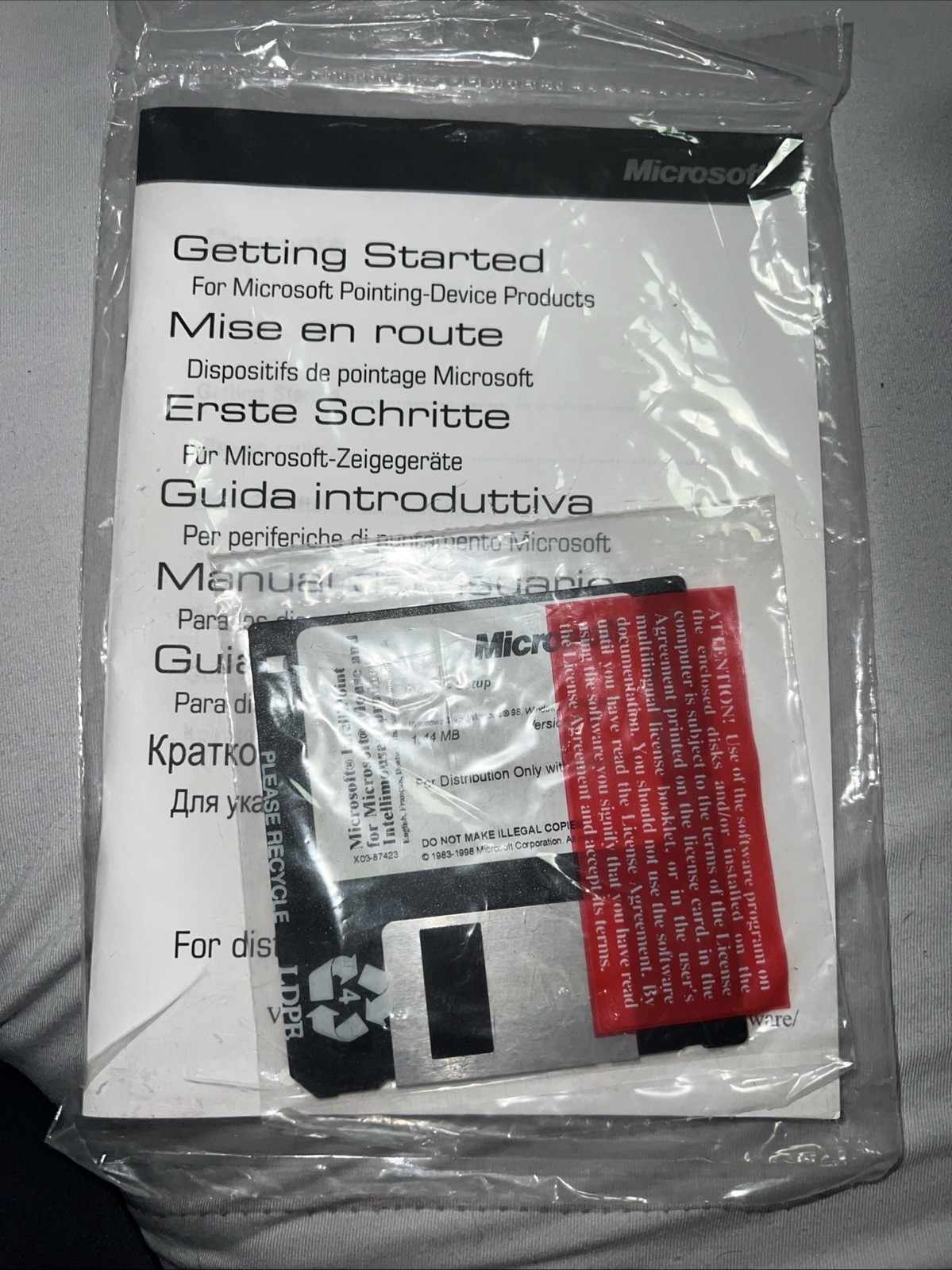 Microsoft IntelliPoint Mouse Driver 3.5″ Floppy Disk *Windows 95/98 & Manual NEW