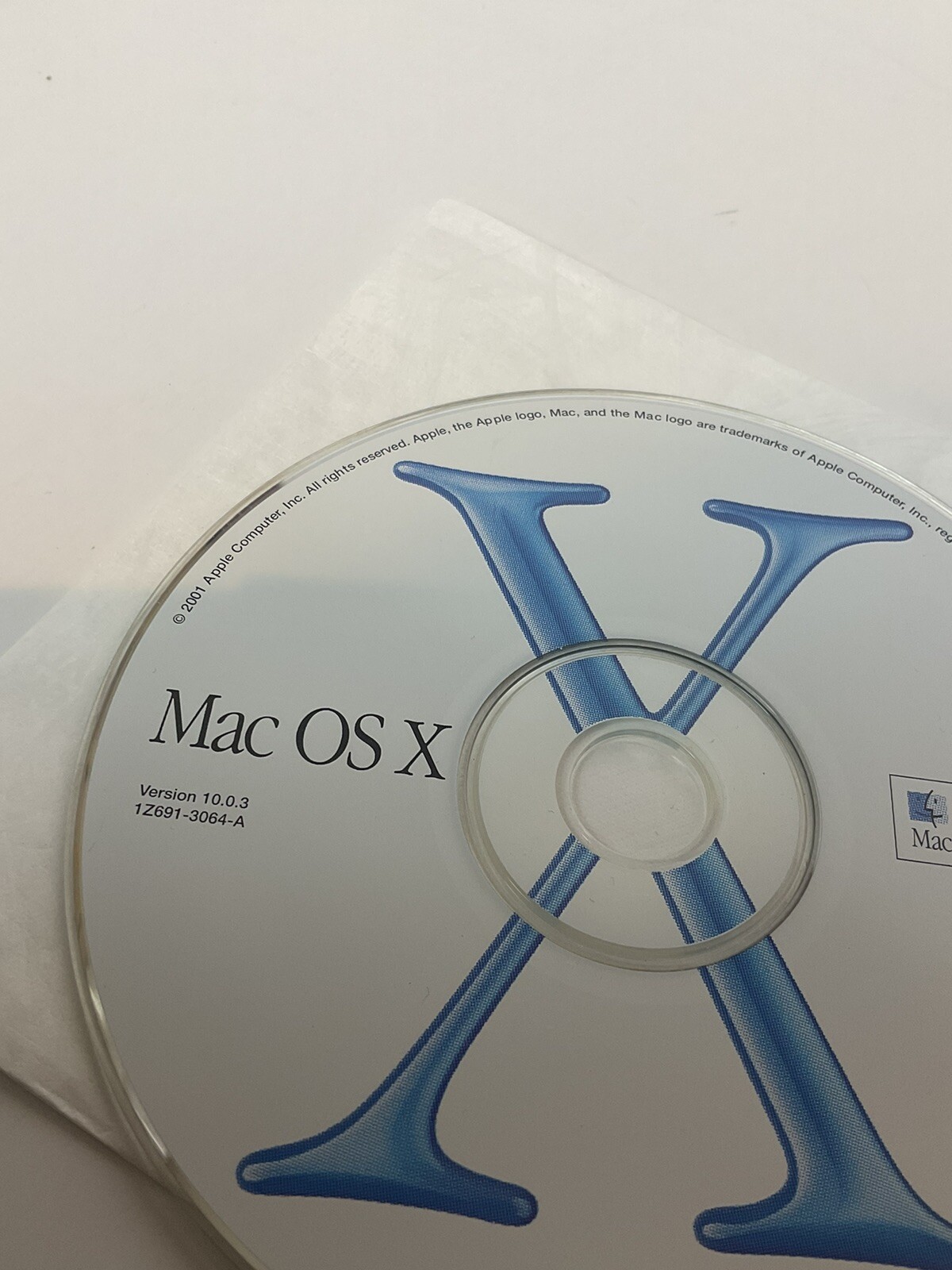 Vintage 2001 Apple Mac OS X v10.0.3 Retail Software CD OEM