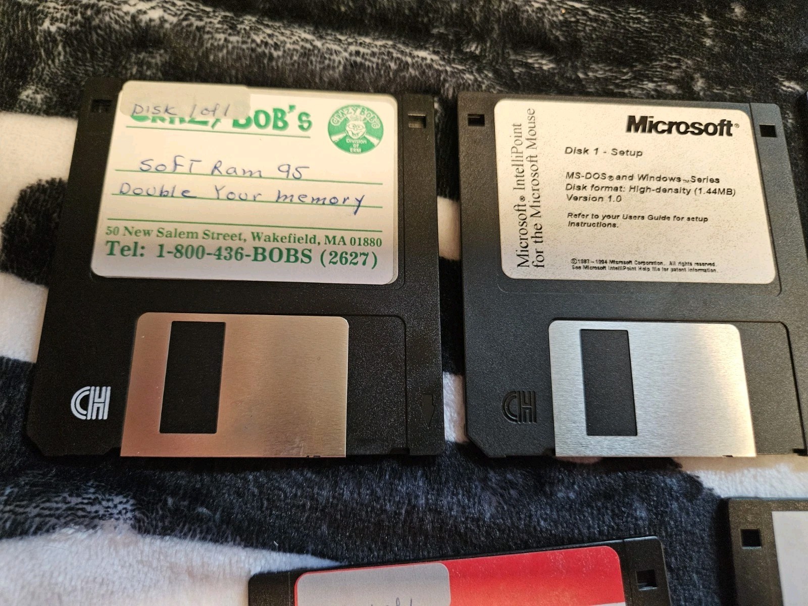 LOT 5 Disks – PLUS – MS Windows 95 CD-ROM Boot Disk – 3.5″ Floppy VINTAGE!