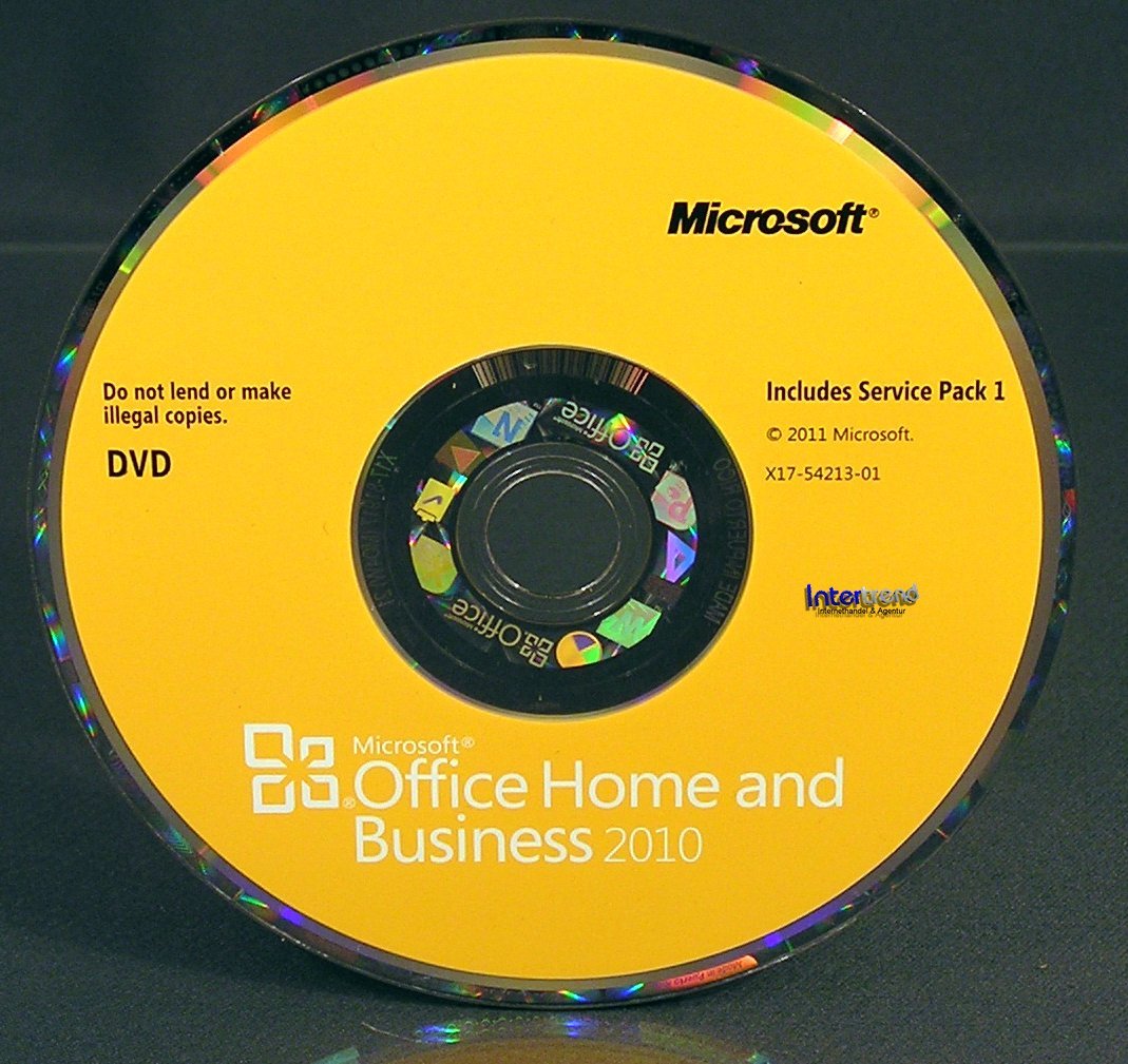 Microsoft Office Home and Business 2010 Vollversion Englisch Box, DVD + SP1 OVP