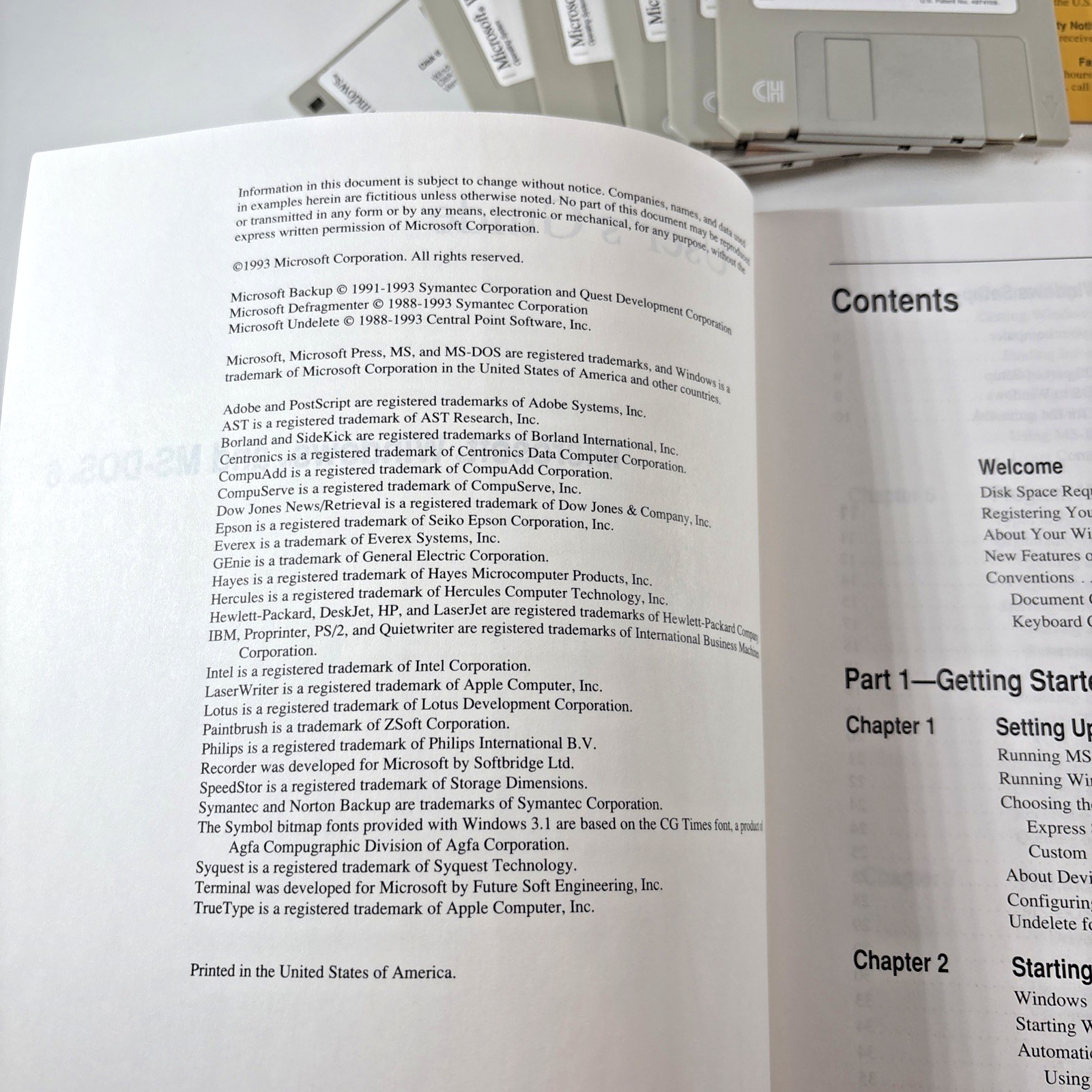 Windows 3.1 & MS-DOS 6.22 User Guides w/DISKS & Certificates of Authenticity