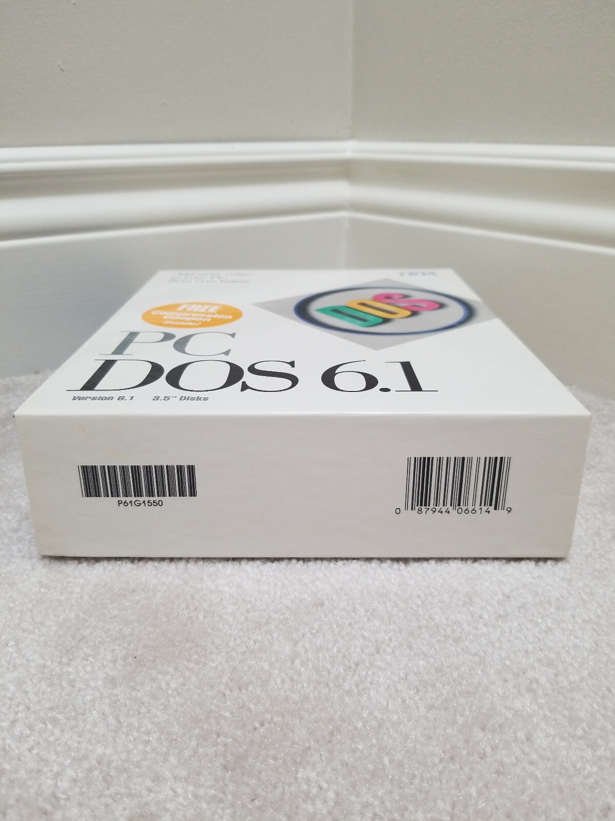 IBM PC DOS 6.1 Base Edition 61G1550 – Retail Big Box Version!