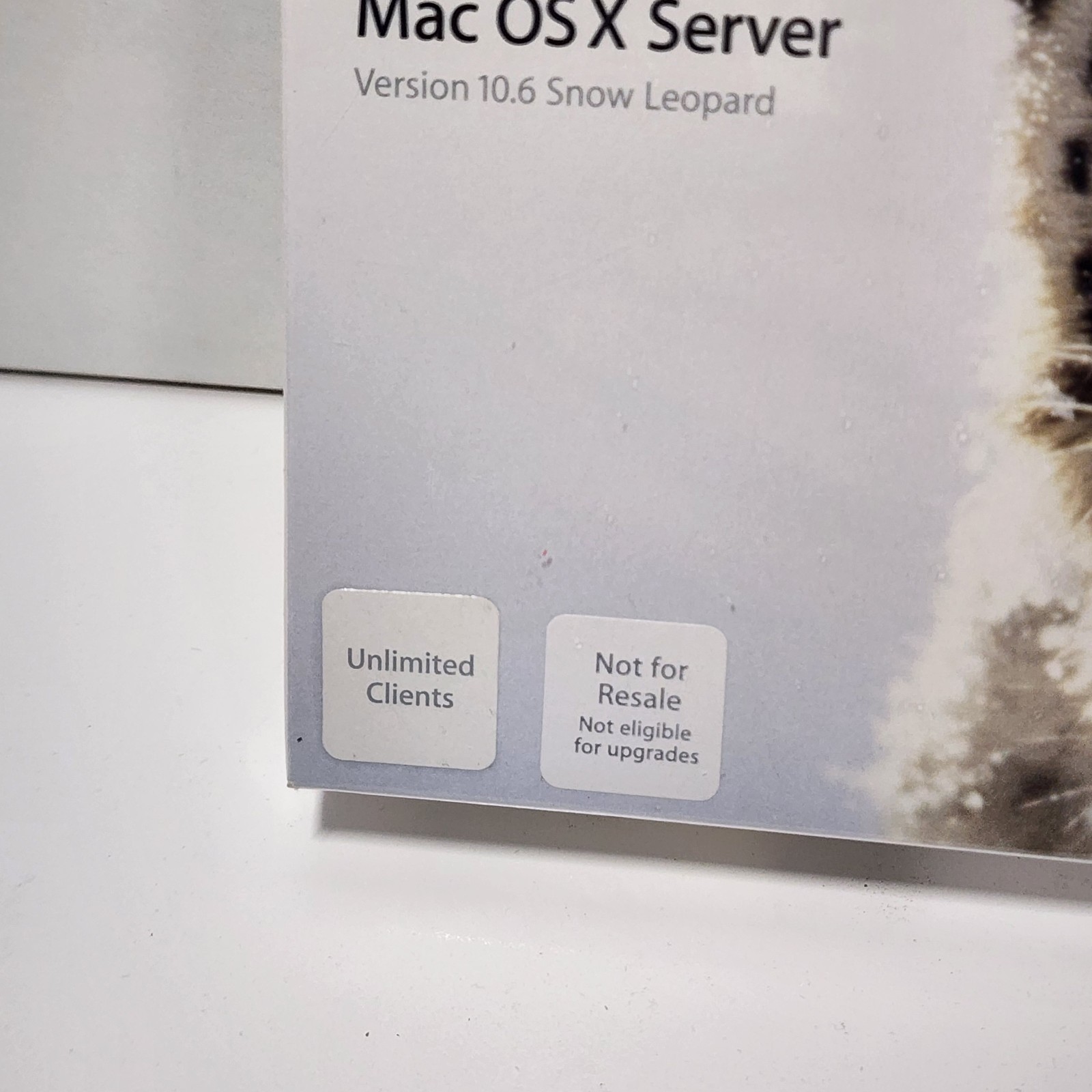 NFR Apple Mac OS X Server 10.6 Snow Leopard w/unlimited Client License