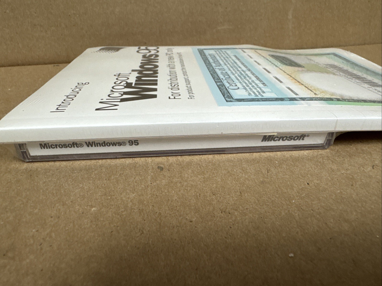 Factory Sealed Windows 95 OEM CD-ROM English with Certificate of Authenticity
