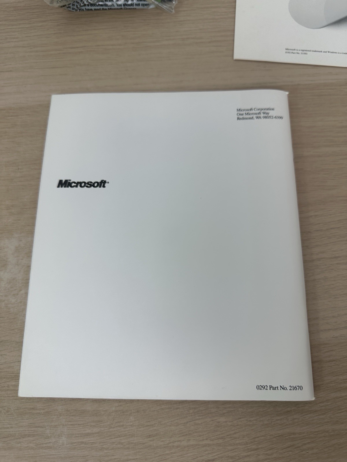 Microsoft Windows 3.1 Operating System + Microsoft Mouse – Vintage 1992 Big Box