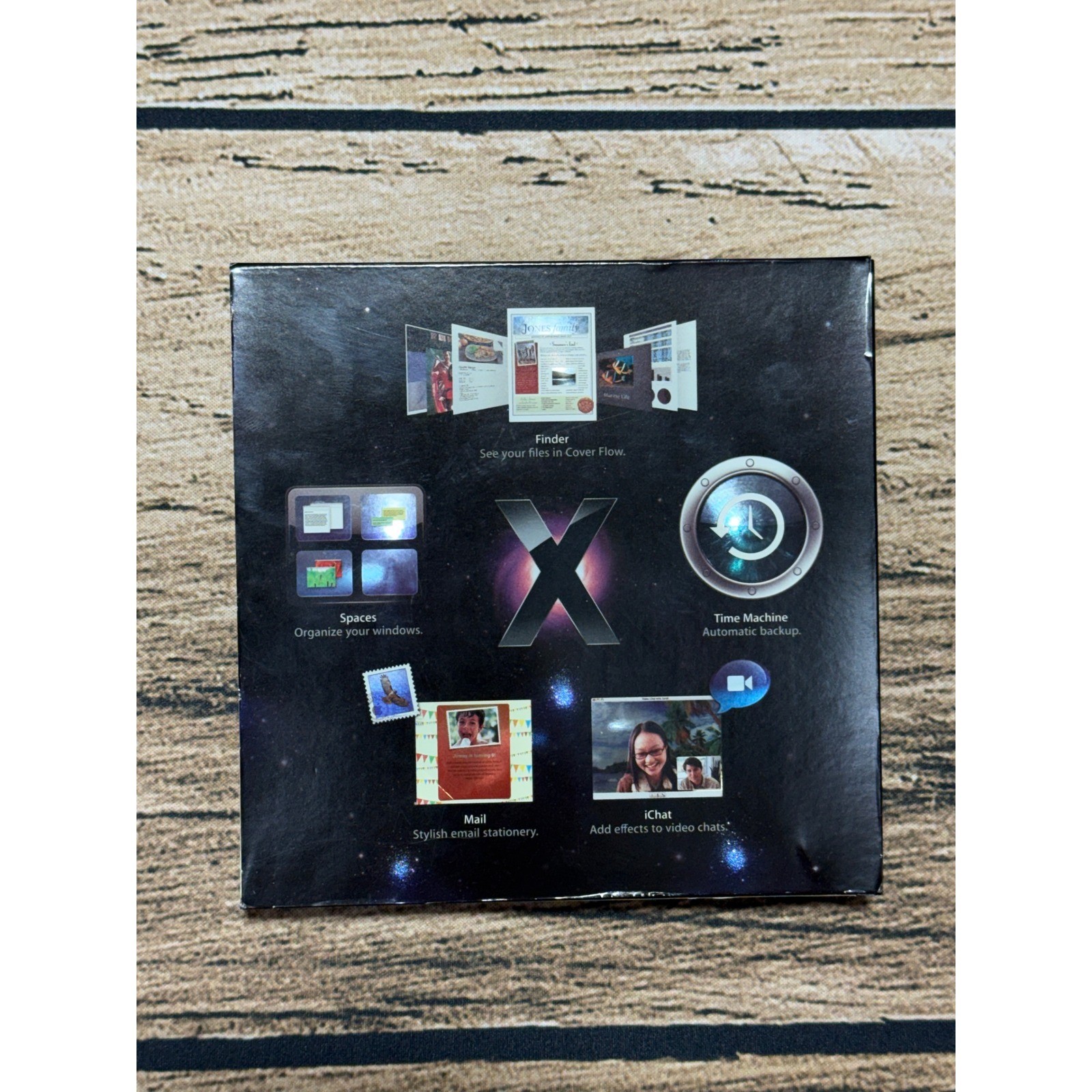 Apple Mac OS X Leopard Version 10.5.4 MB576Z/A Install DVD Software Box Manual