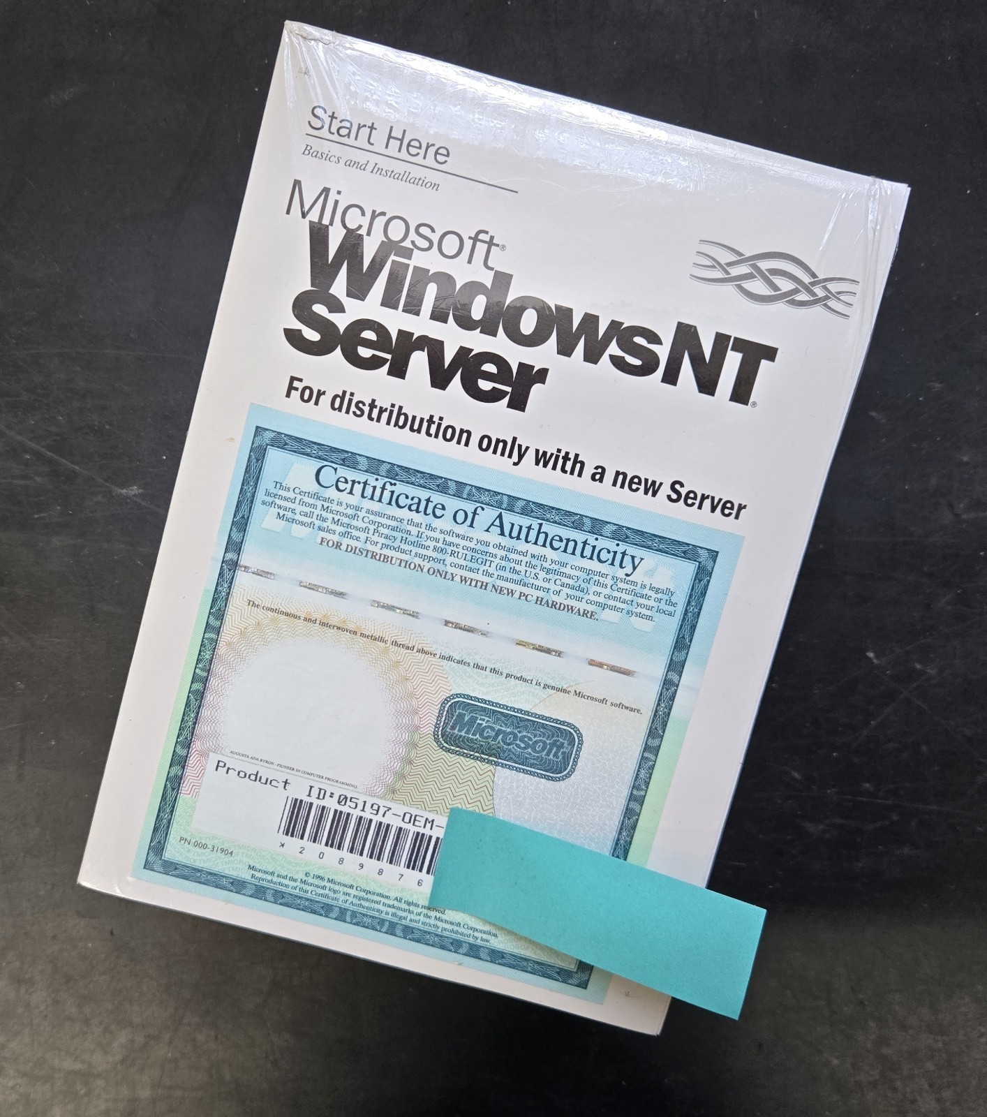 SEALED Microsoft Windows NT Server – Complete installation package CD & disks