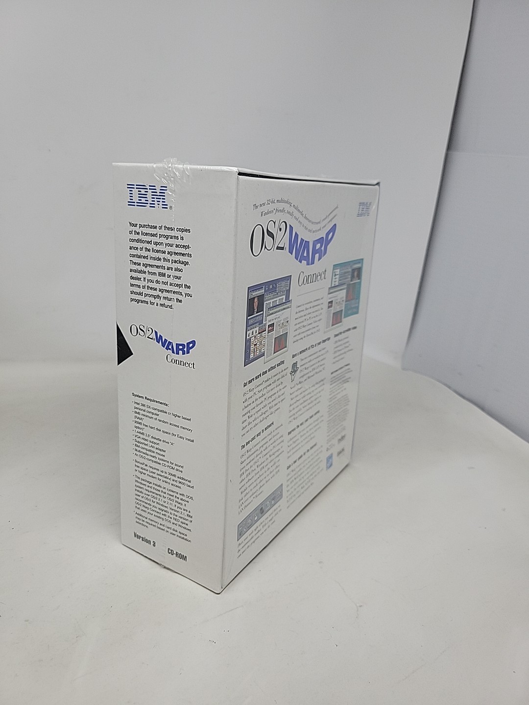 *NEW SEALED* IBM OS/2 Warp Connect Version 3 CD-Rom Vintage Computer Software