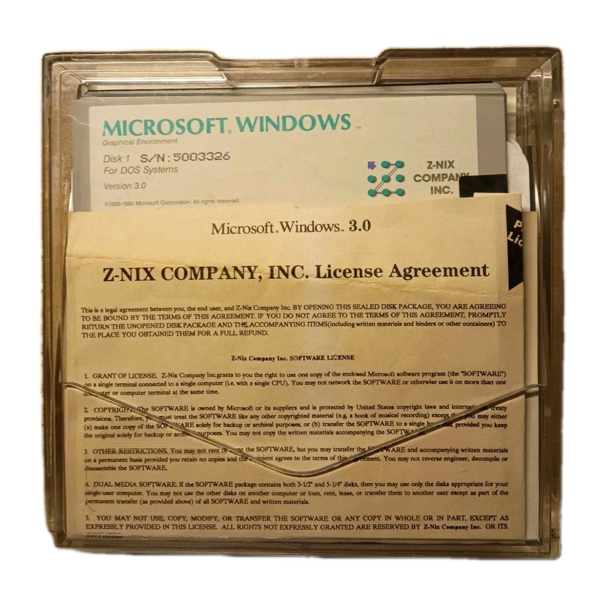 Microsoft Windows 3.0 & MS-DOS 6.22 5.25″ Disks Vintage Computing Programs Lot