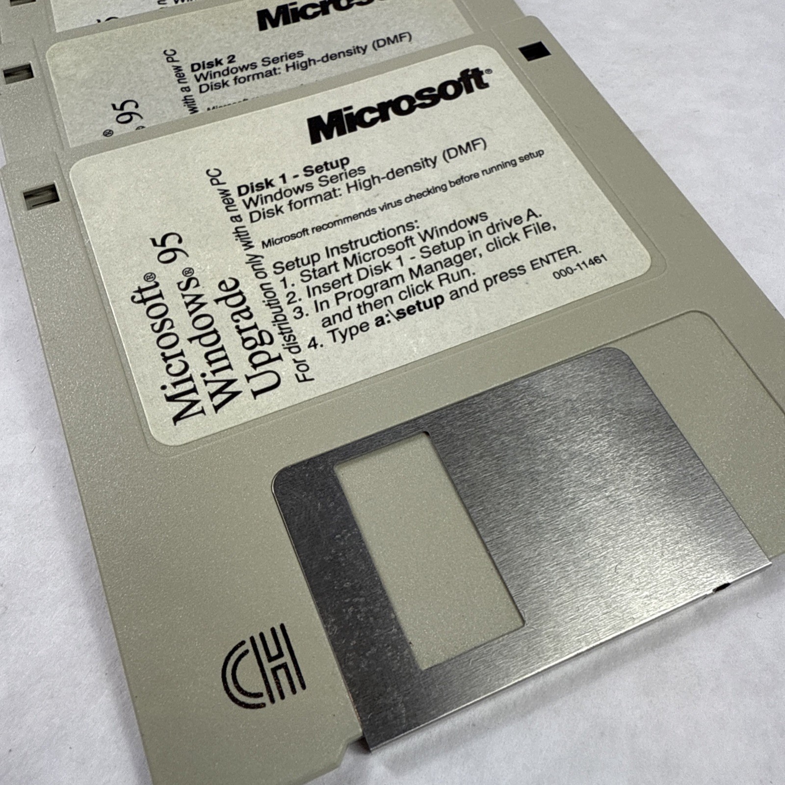 Microsoft Windows 95 Upgrade On 3.5″ Floppy Disks – Lot of 13 Disks /Diskettes
