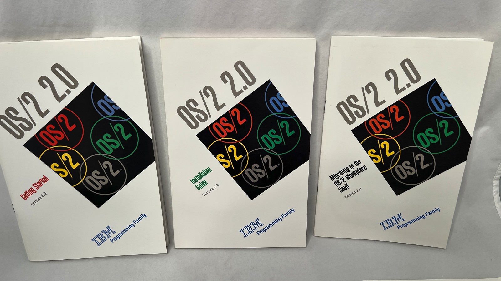 IBM OS/2 1992 Version 2.1 3.5 inch Complete Installation Diskettes and mauals