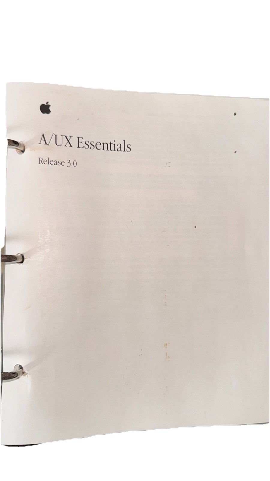 Apple A/UX 3.0 Manuals – MacX, A/UX Network Essentials And A/UX Essentials