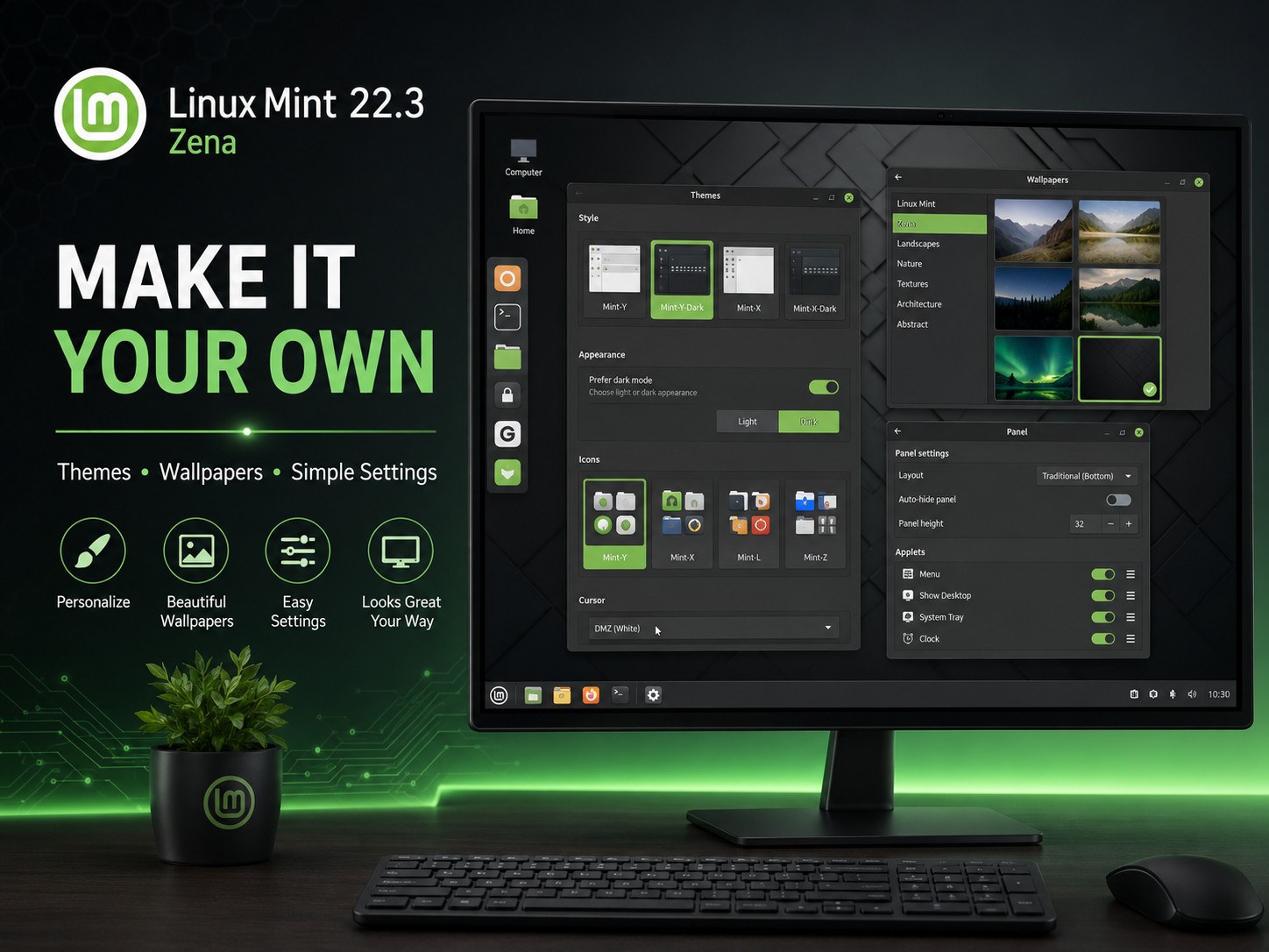 Linux Mint Zena (64-Bit) Cinnamon Bootable USB Flash Drive Live + Install