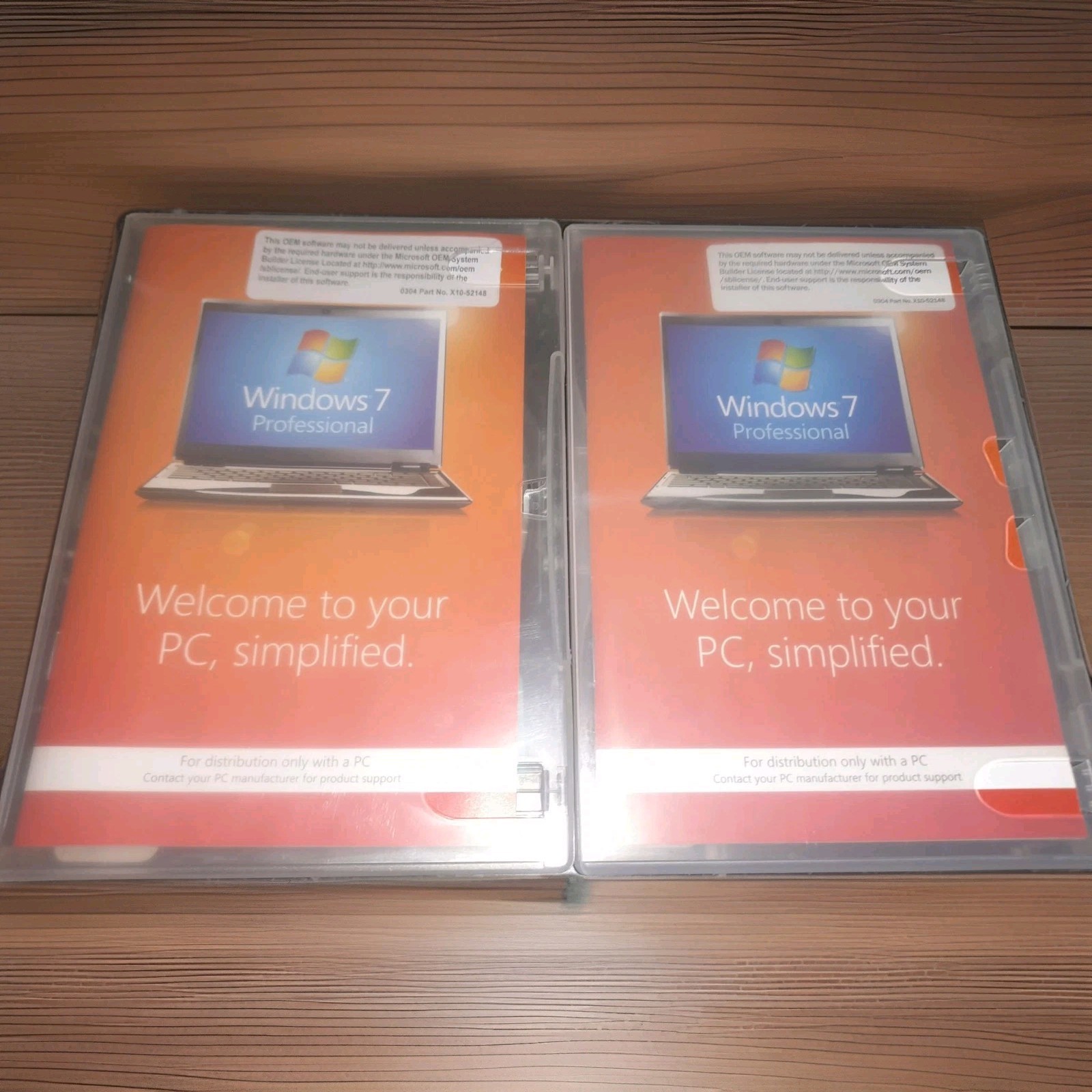 2 NEW OpenBox Windows 7 Professional 32 Bit Full Version SP1 DVD & Product Key