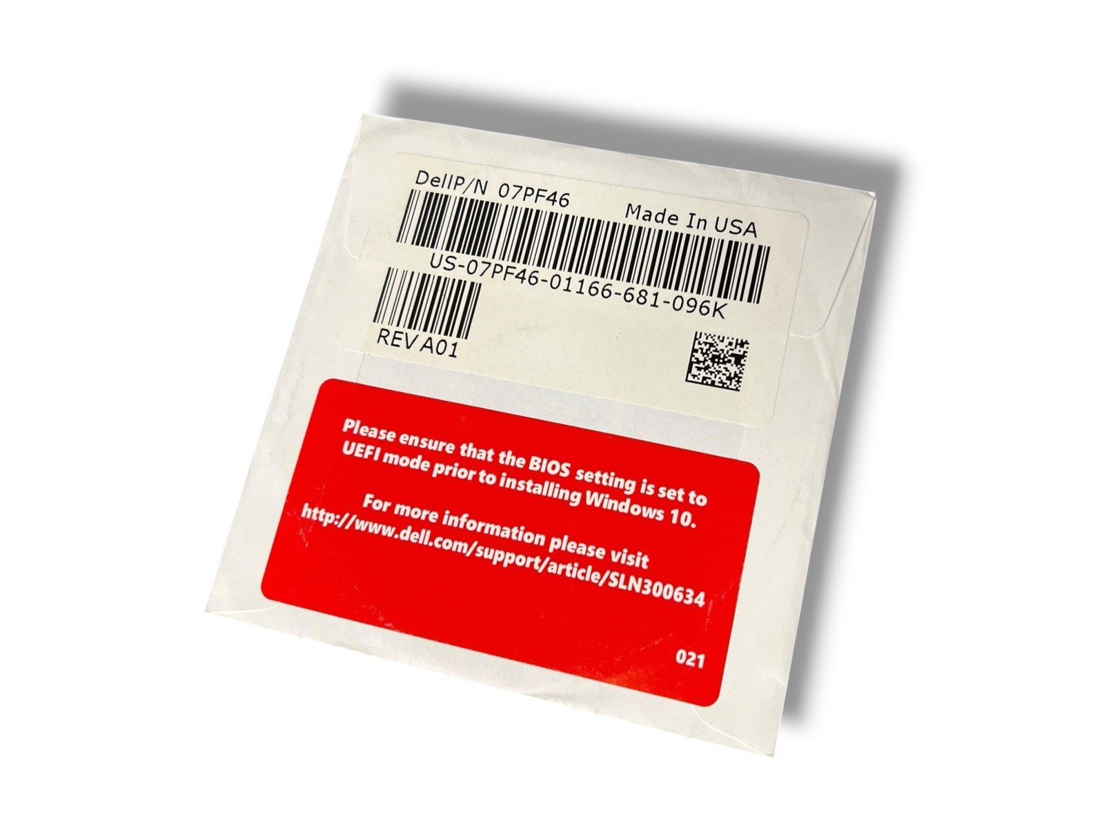 (NEW SEALED) Windows 10 Pro 64-bit Dell Reinstallation Recovery Disc – NO KEY!!