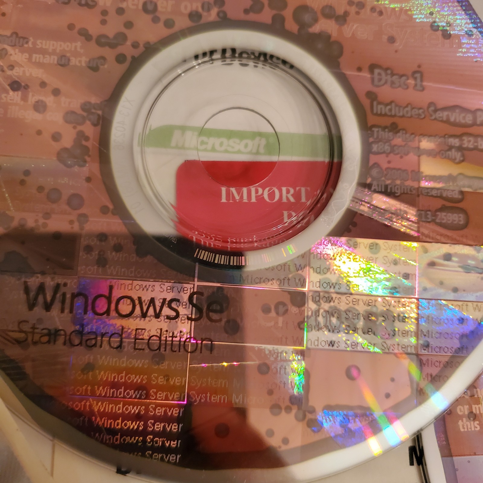 Microsoft Windows Server 2003 R2 OEM Software 2CD SET & Key & 5 CLIENT LICENSE