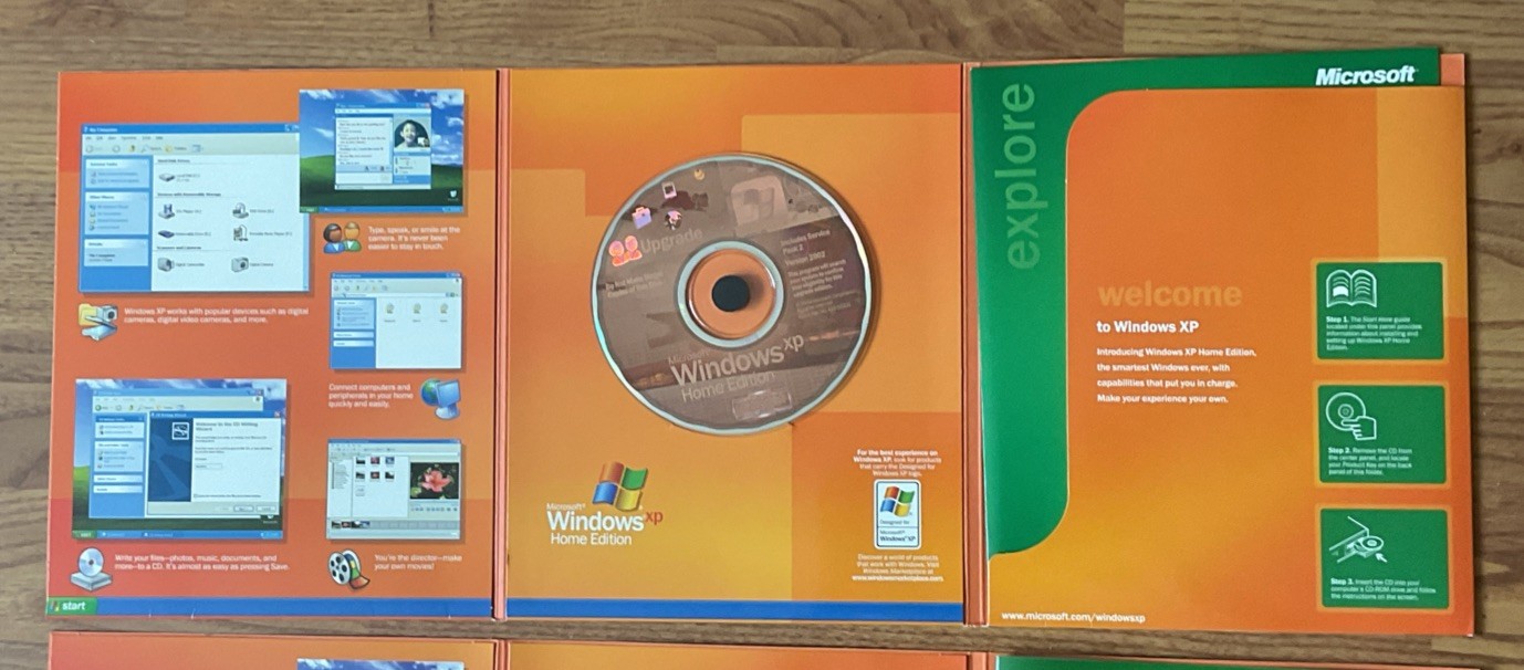 Microsoft Windows XP Home Edition – Upgrade Booklets 2 Disks W/ Keys