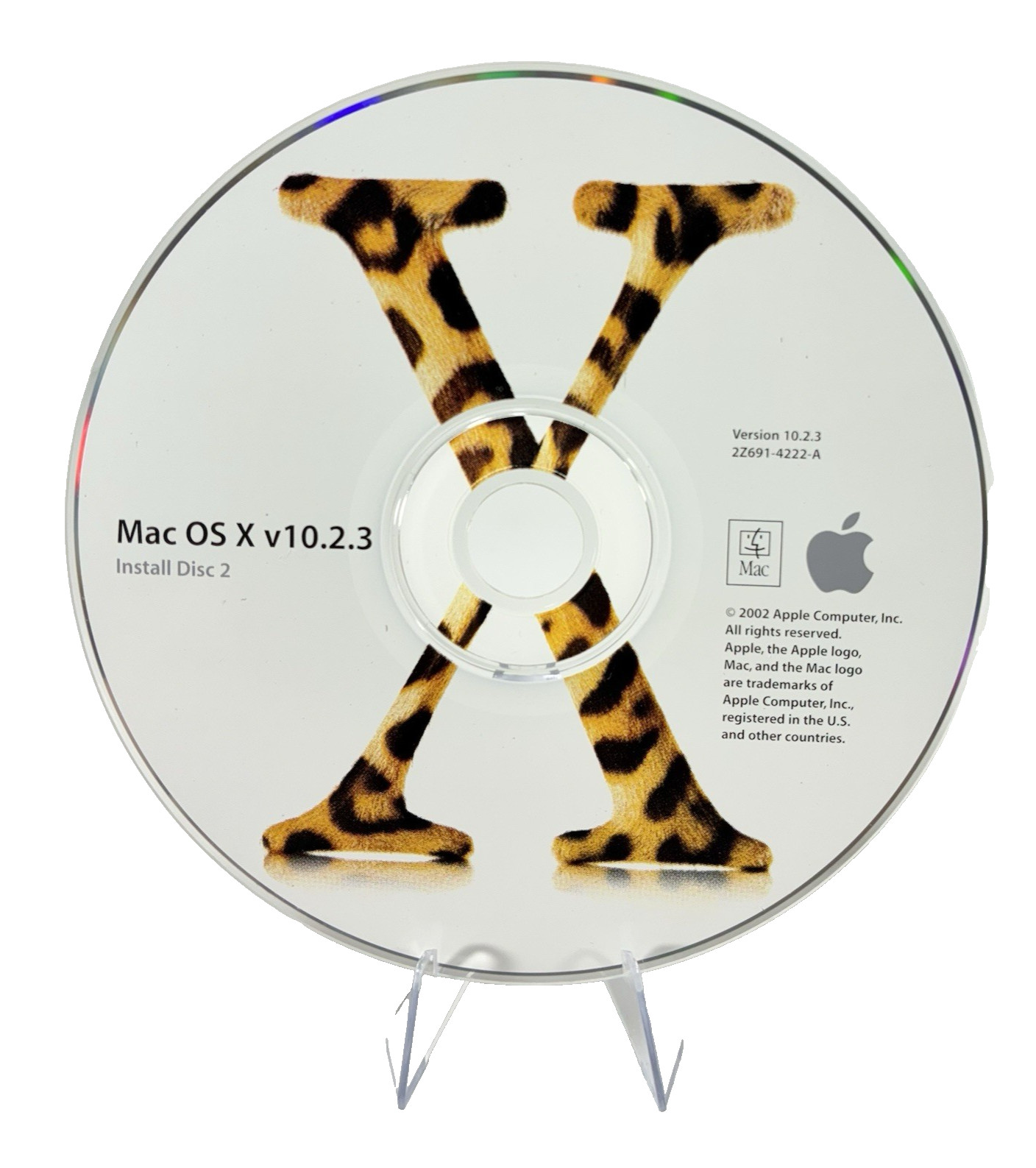 Vintage Mac OS X v10.2.3 Install Disc 2 and Mac OS X Developer Tools Untested