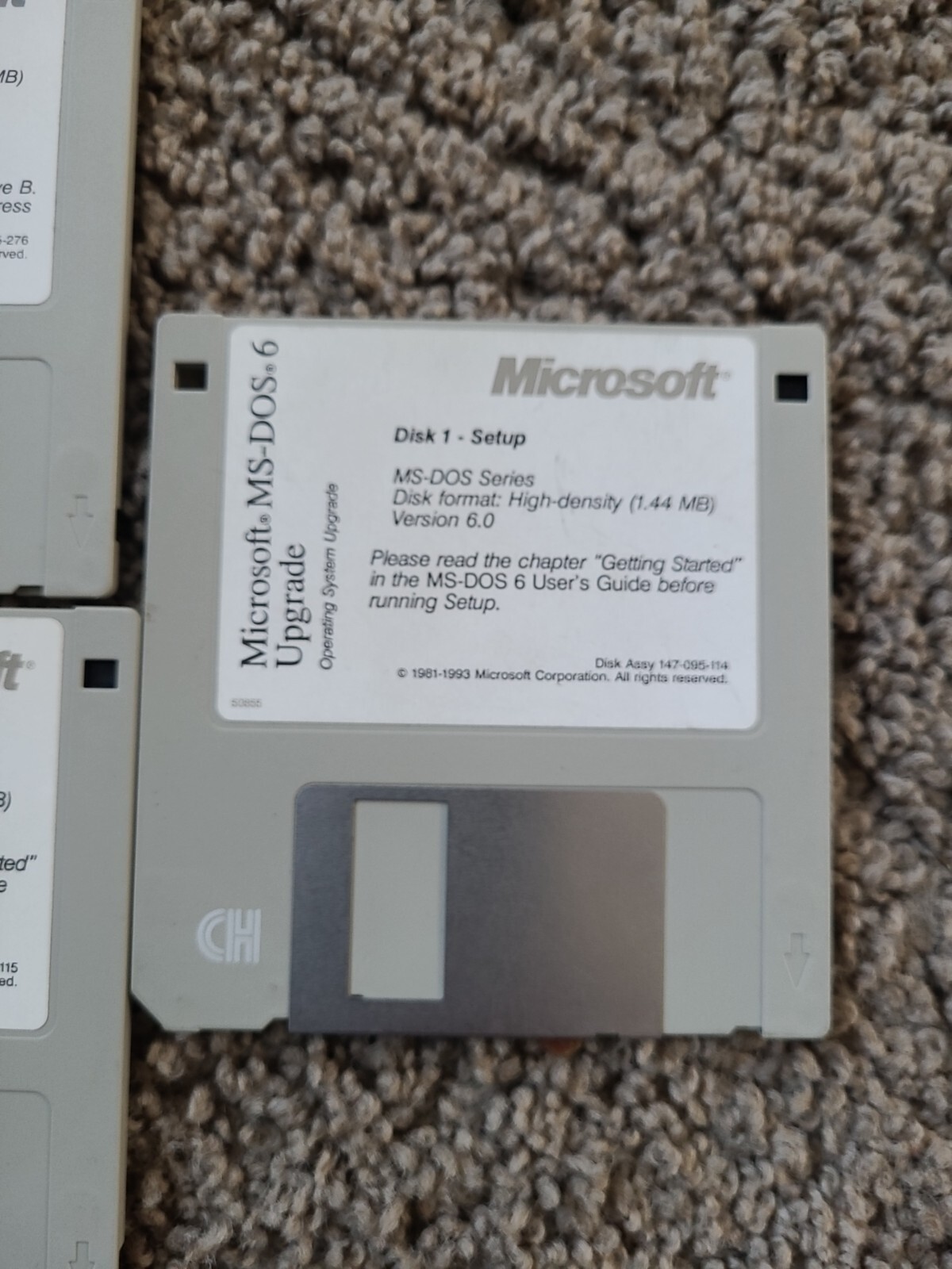 Microsoft MS-DOS 6 Upgrade 3.5 Floppy Discs+DOS 6.2 Setup [4.2]