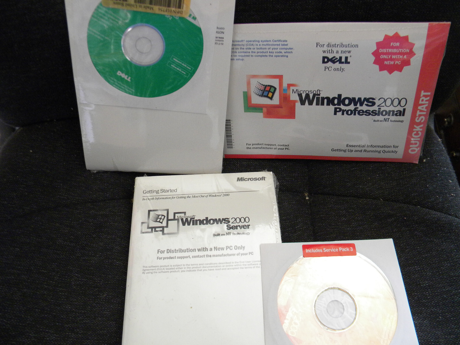One Windows 2000 SP3 server & Two Dell professional reinstallation SP2 CD OS